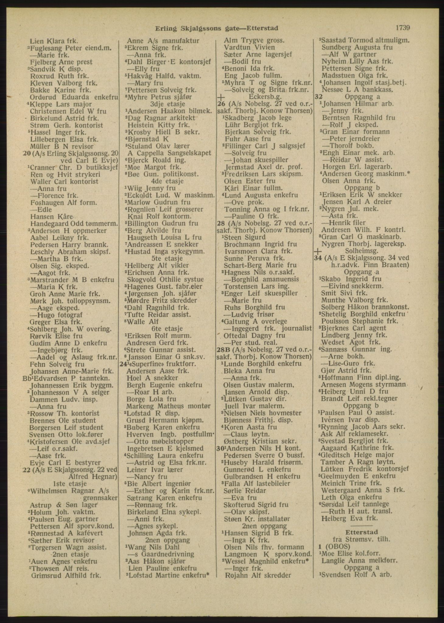 Kristiania/Oslo adressebok, PUBL/-, 1948, p. 1739