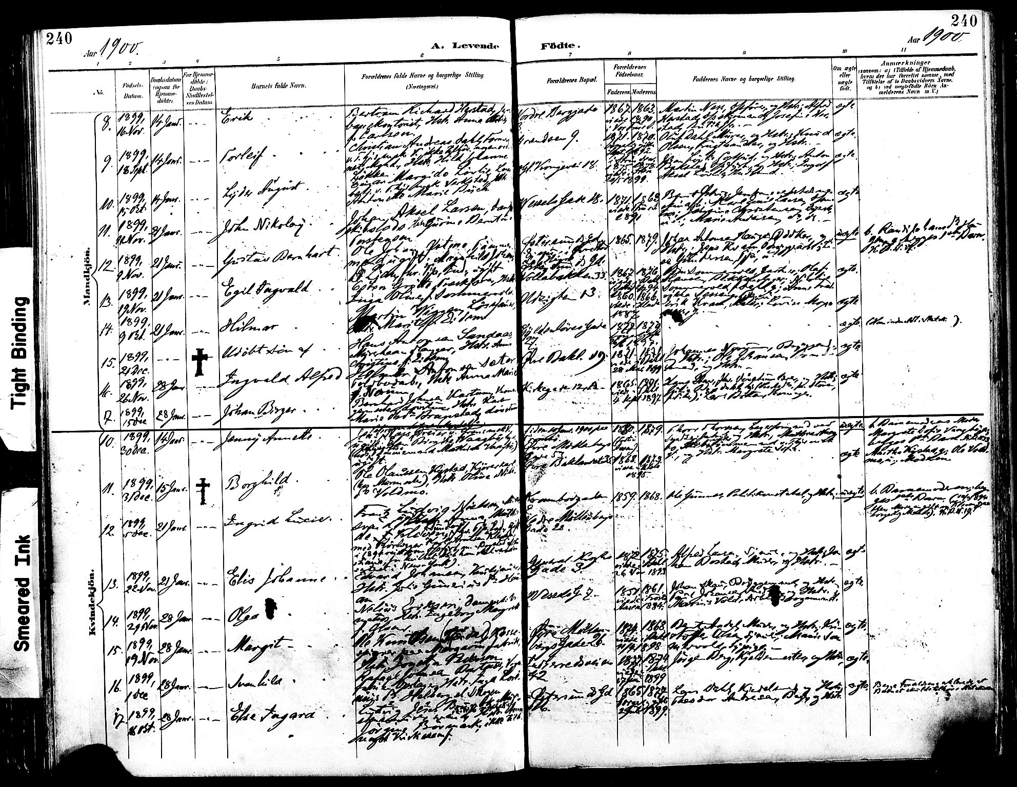 Ministerialprotokoller, klokkerbøker og fødselsregistre - Sør-Trøndelag, SAT/A-1456/604/L0197: Parish register (official) no. 604A18, 1893-1900, p. 240
