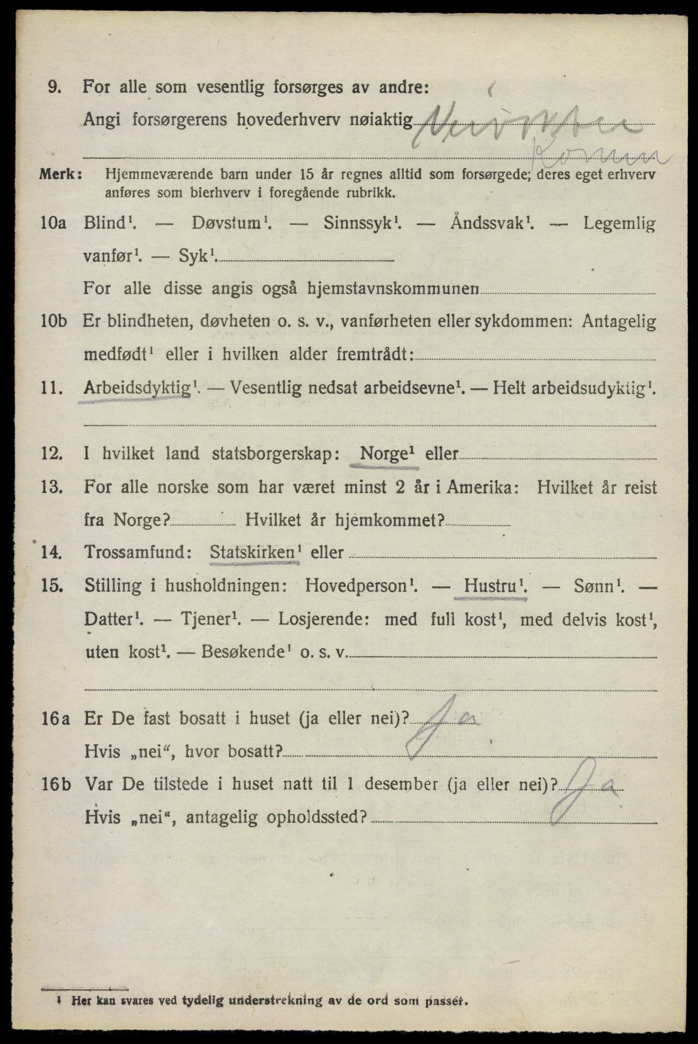 SAO, 1920 census for Asker, 1920, p. 3529