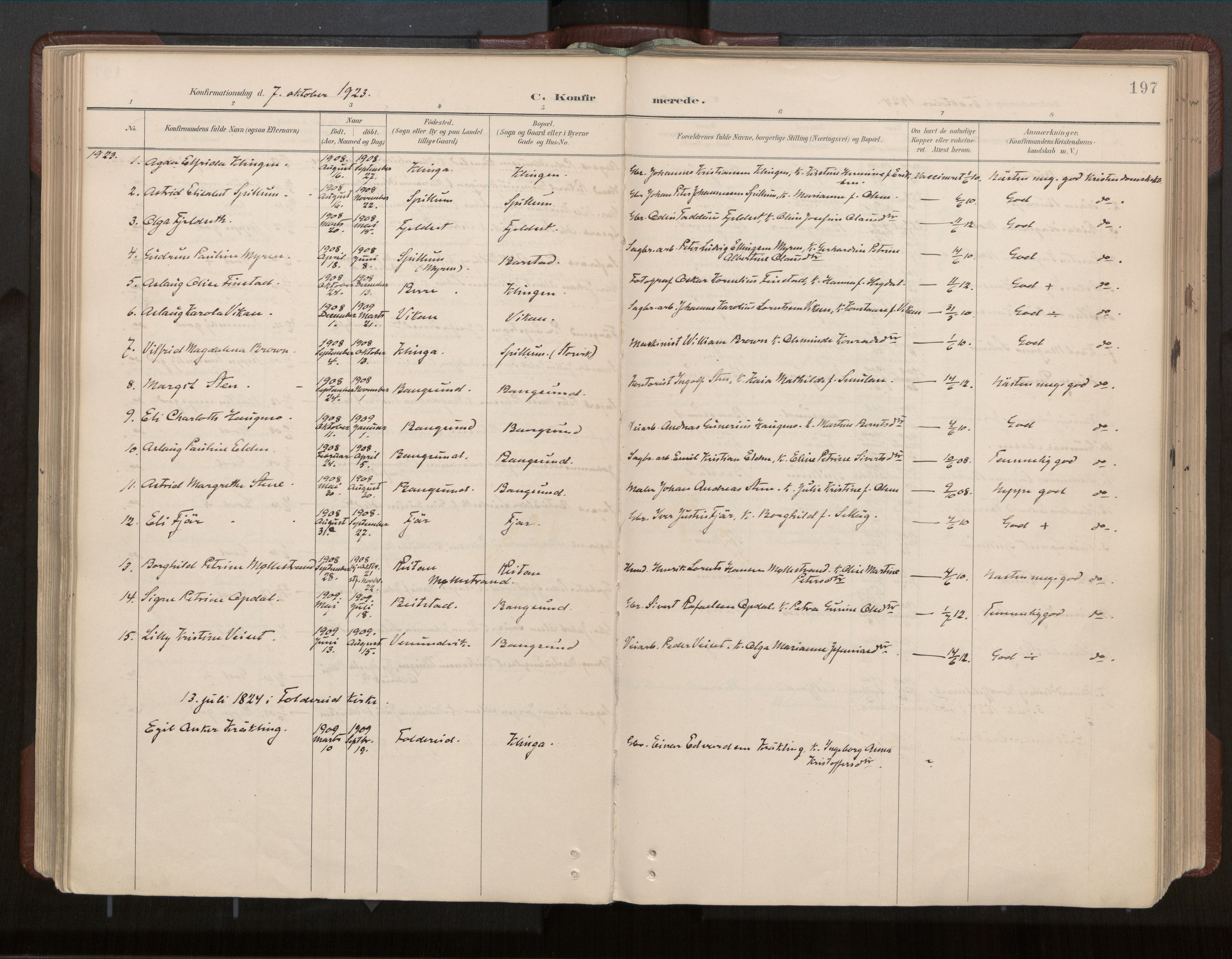 Ministerialprotokoller, klokkerbøker og fødselsregistre - Nord-Trøndelag, SAT/A-1458/770/L0589: Parish register (official) no. 770A03, 1887-1929, p. 197