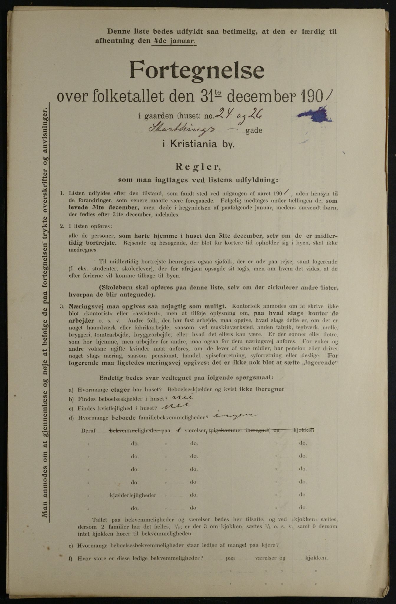 OBA, Municipal Census 1901 for Kristiania, 1901, p. 15935