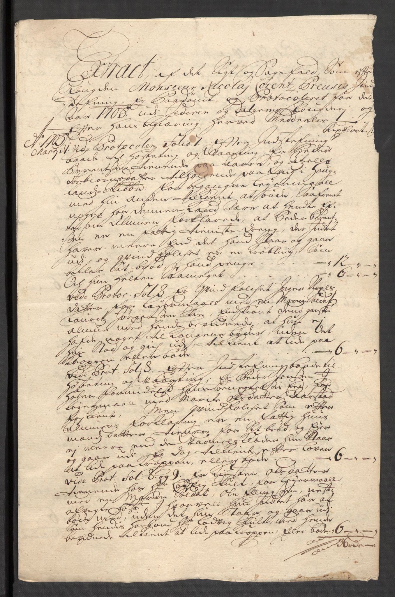 Rentekammeret inntil 1814, Reviderte regnskaper, Fogderegnskap, RA/EA-4092/R46/L2733: Fogderegnskap Jæren og Dalane, 1705-1708, p. 24