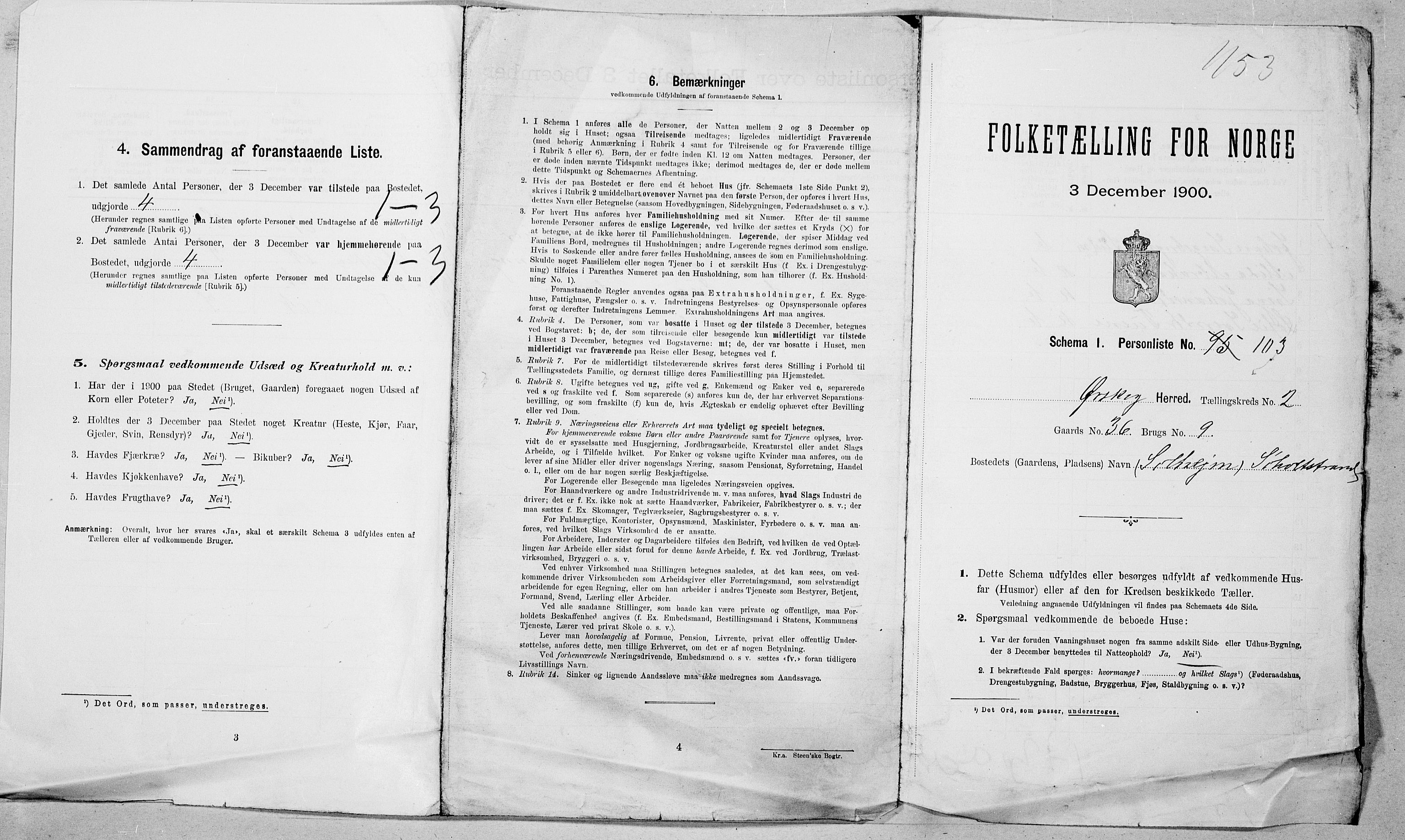 SAT, 1900 census for Ørskog, 1900, p. 407