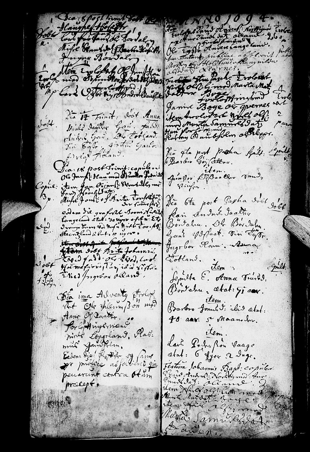 Os sokneprestembete, SAB/A-99929: Parish register (official) no. A 4, 1669-1760, p. 26