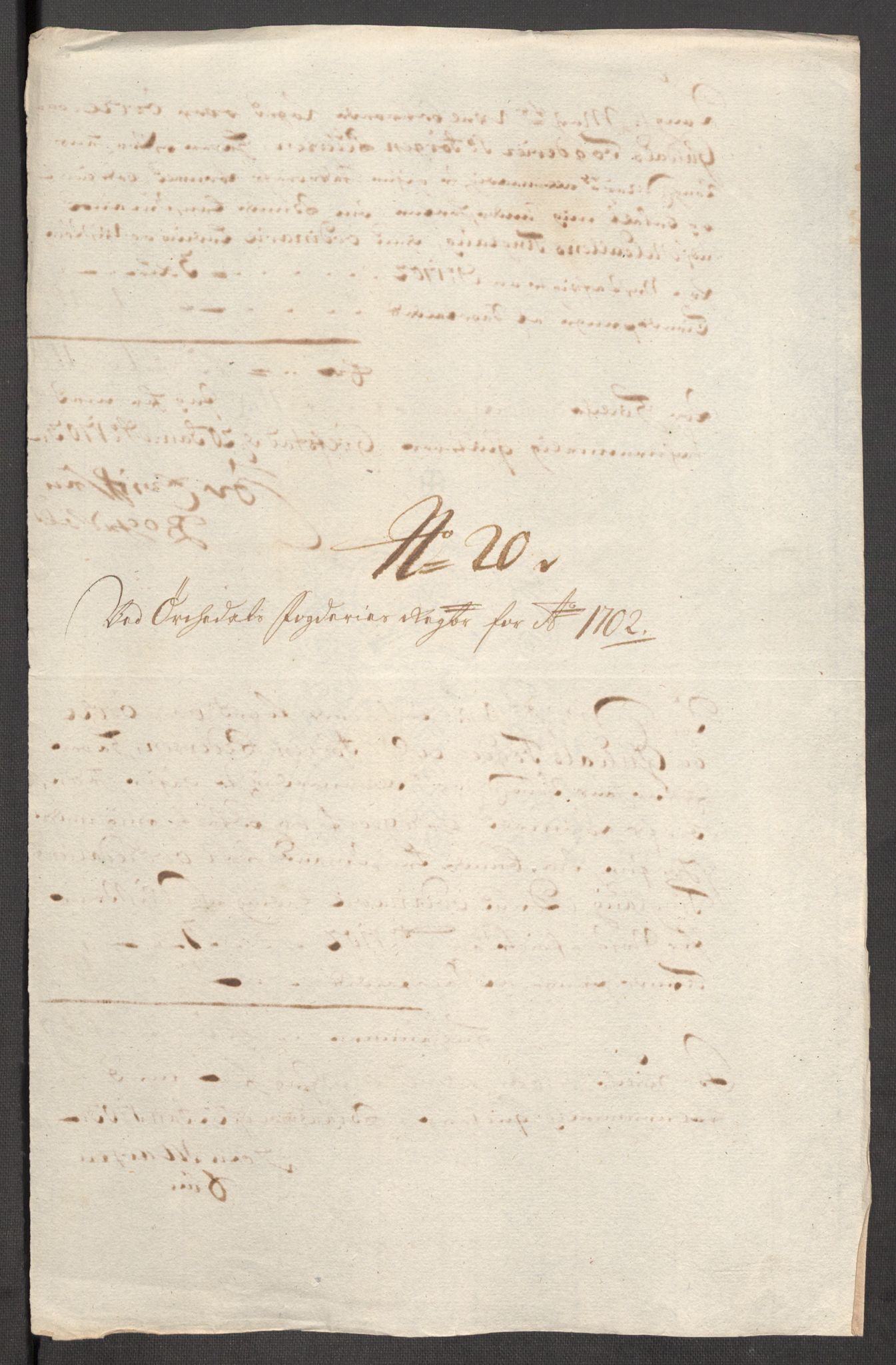 Rentekammeret inntil 1814, Reviderte regnskaper, Fogderegnskap, RA/EA-4092/R60/L3952: Fogderegnskap Orkdal og Gauldal, 1702, p. 173