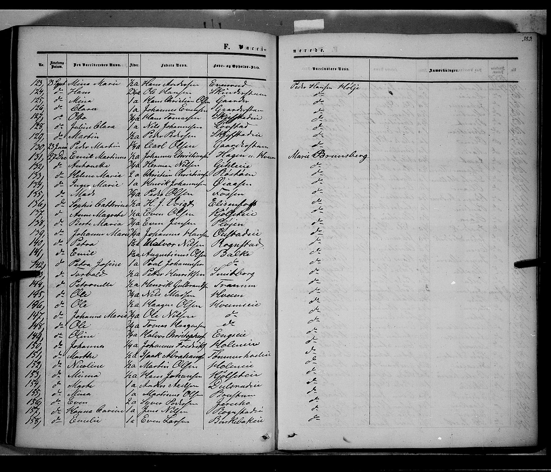 Østre Toten prestekontor, AV/SAH-PREST-104/H/Ha/Haa/L0004: Parish register (official) no. 4, 1857-1865, p. 383