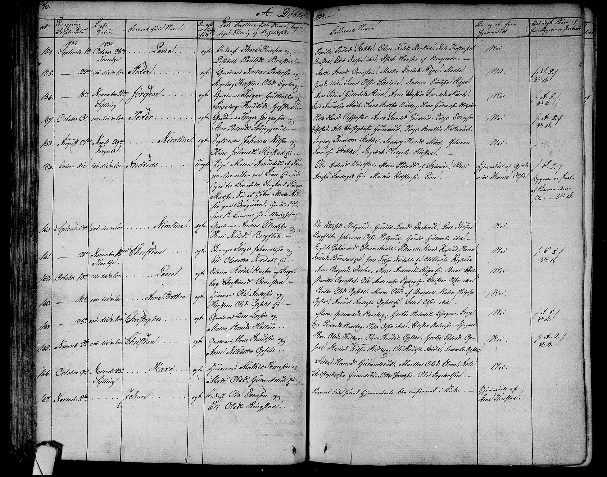 Lier kirkebøker, AV/SAKO-A-230/F/Fa/L0010: Parish register (official) no. I 10, 1827-1843, p. 70