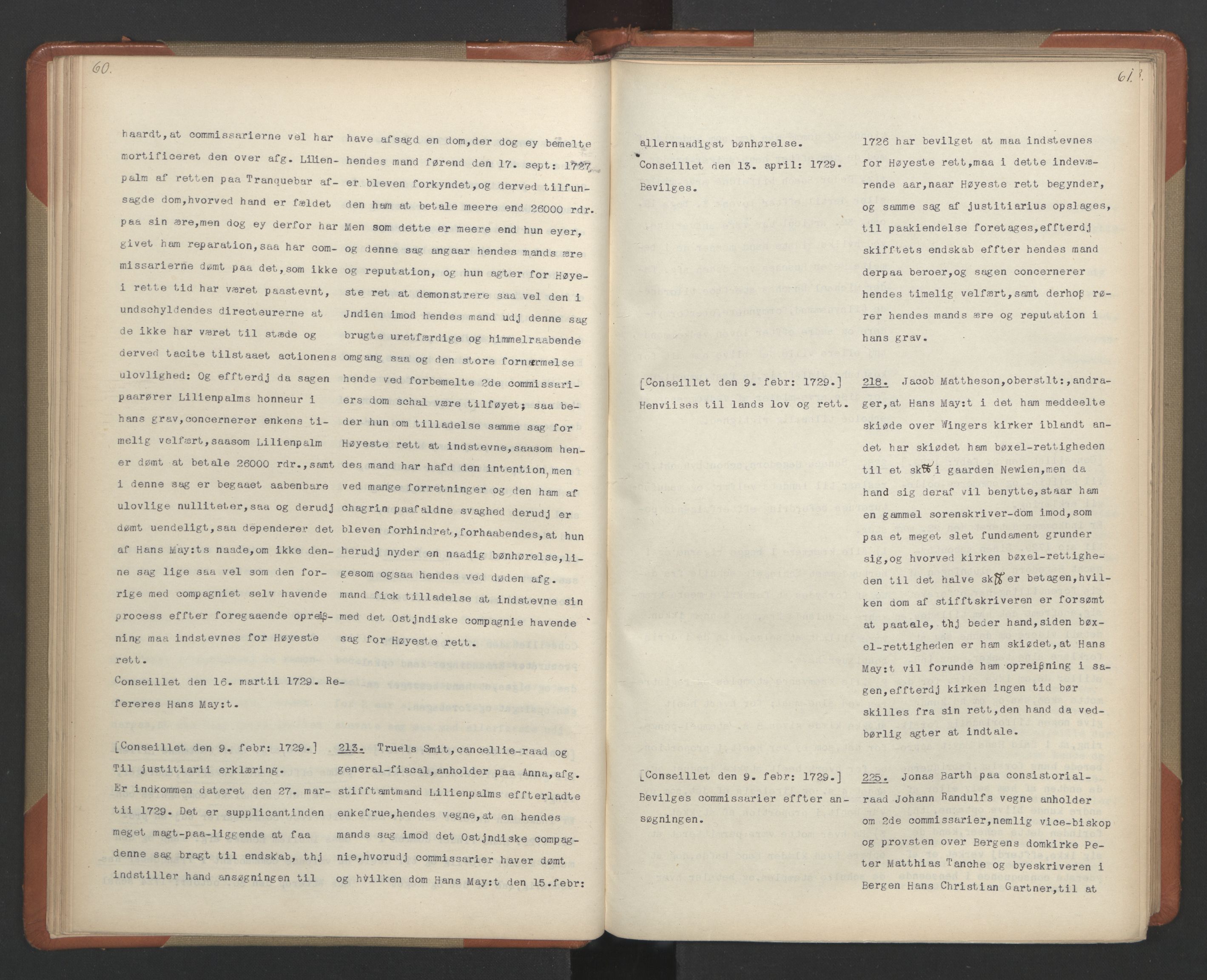 Avskriftsamlingen, AV/RA-EA-4022/F/Fa/L0092: Supplikker, 1729, p. 34