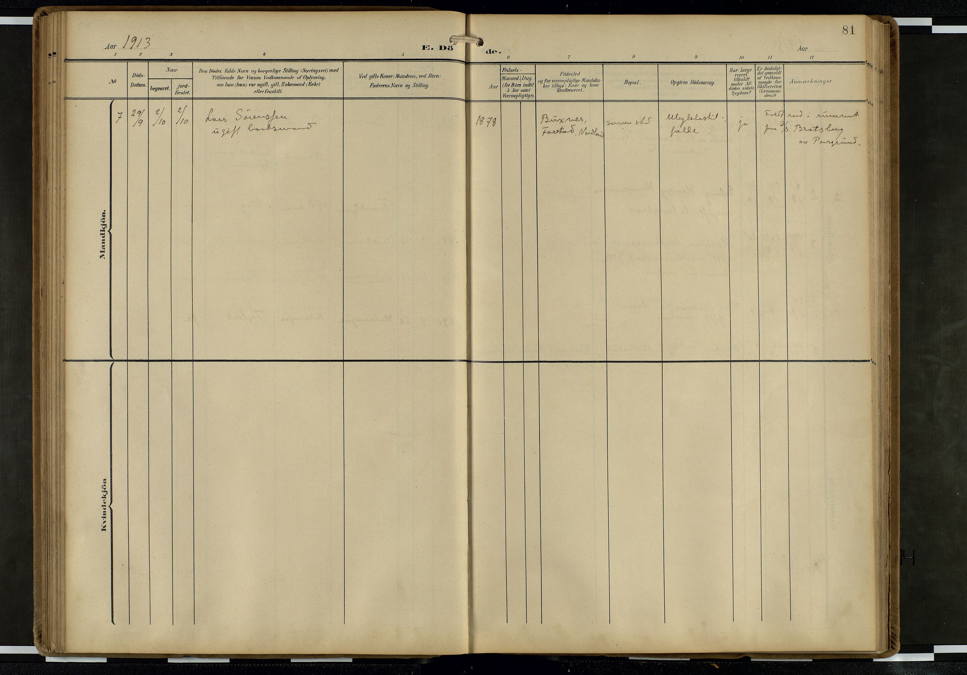 Den norske sjømannsmisjon i utlandet/Hollandske havner (Amsterdam-Rotterdam-Europort), AV/SAB-SAB/PA-0106/H/Ha/Haa/L0003: Parish register (official) no. A 3, 1908-1927, p. 80b-81a