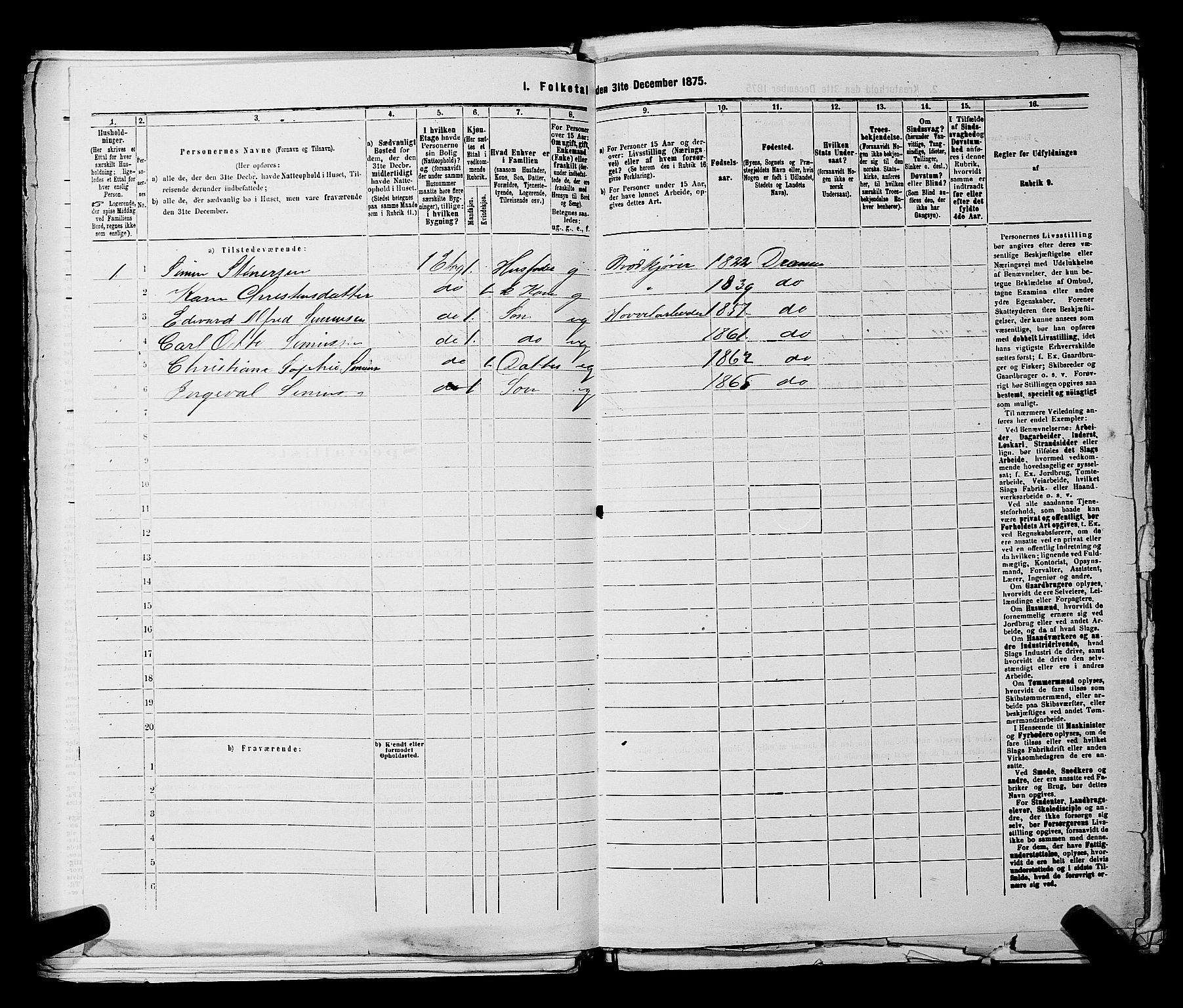 SAKO, 1875 census for 0602 Drammen, 1875, p. 2017