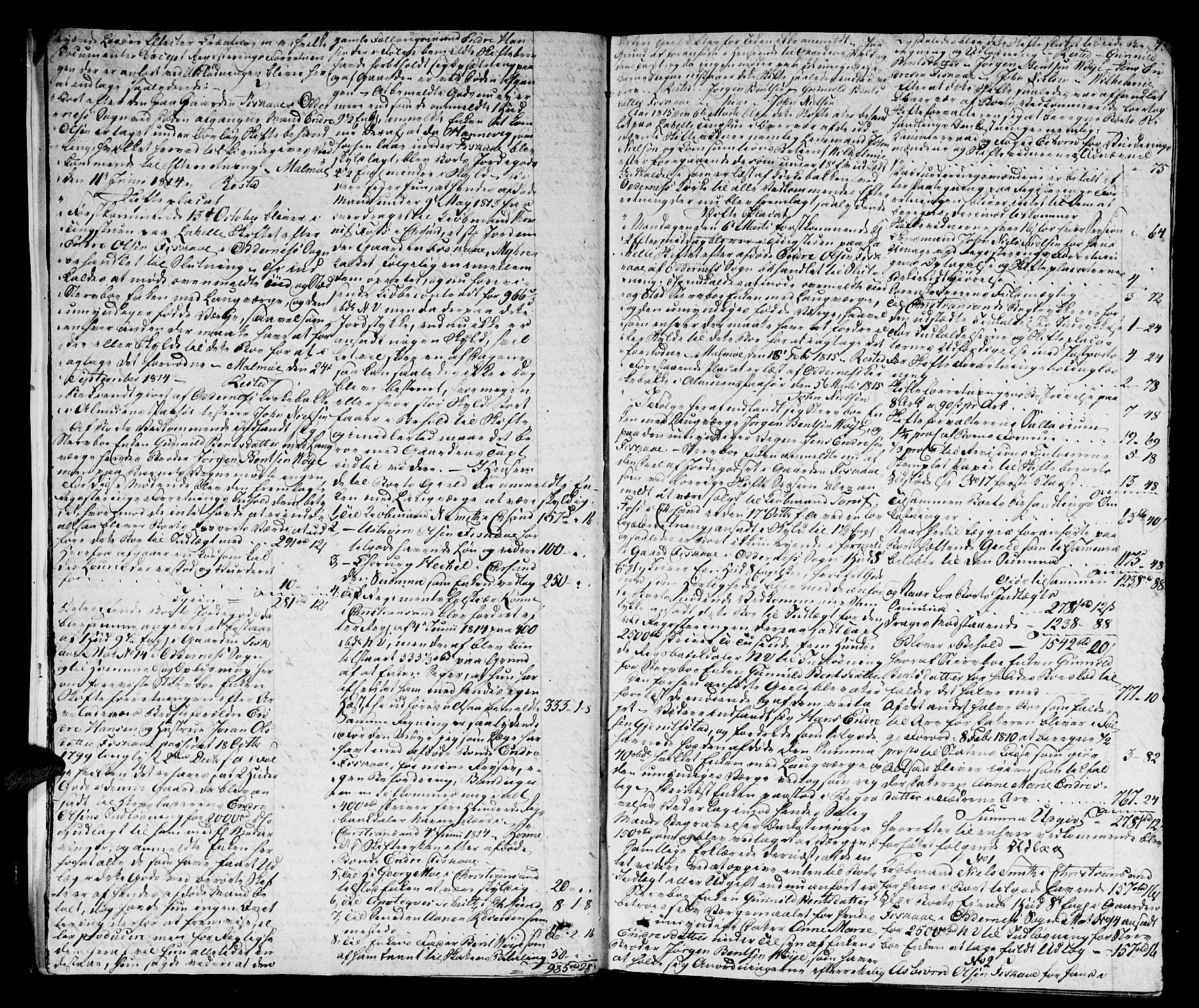 Mandal sorenskriveri, SAK/1221-0005/001/H/Hc/L0039: Skifteprotokoll  med register nr 15a, 1815-1825, p. 6b-7a