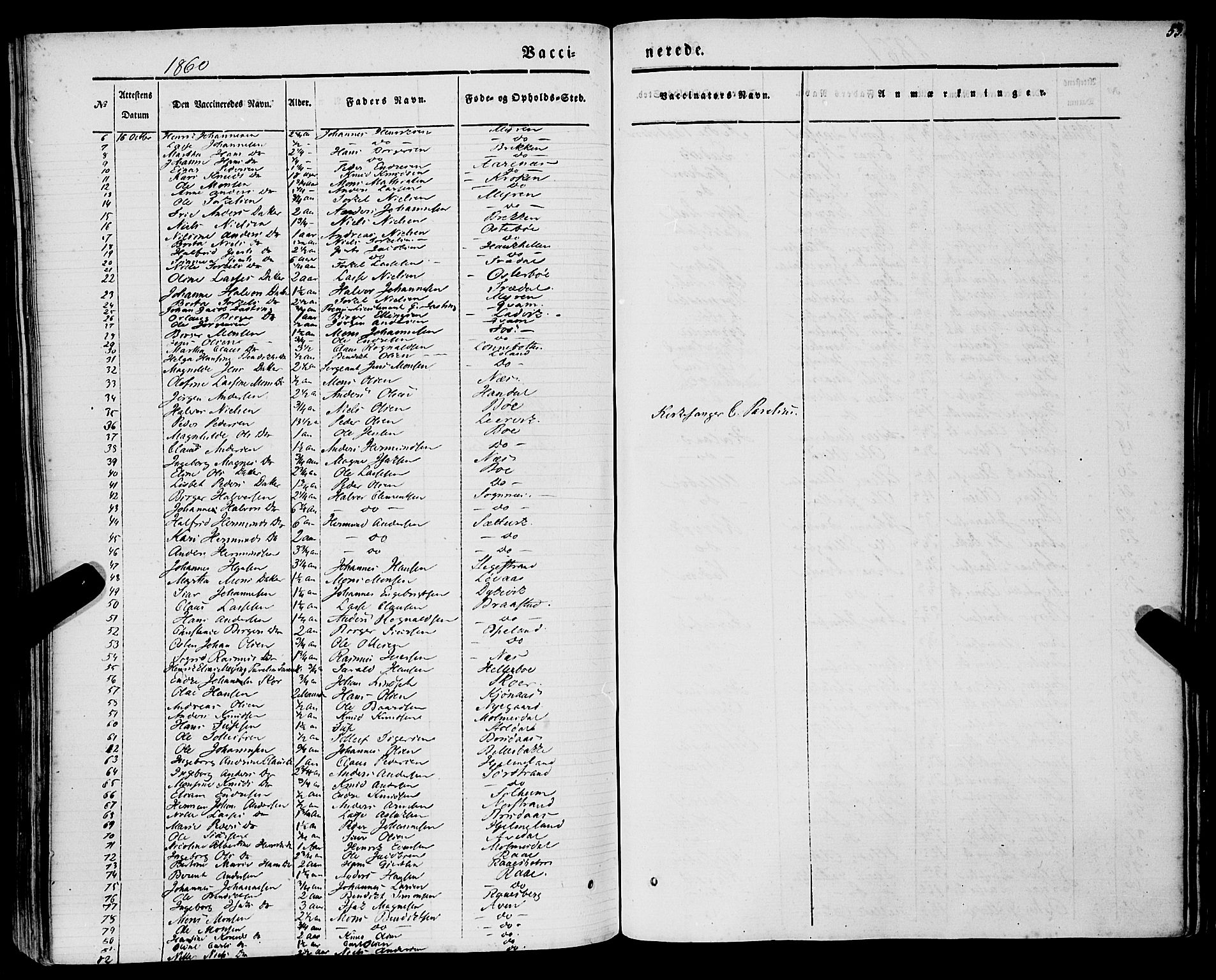 Lavik sokneprestembete, AV/SAB-A-80901: Parish register (official) no. A 3, 1843-1863, p. 53