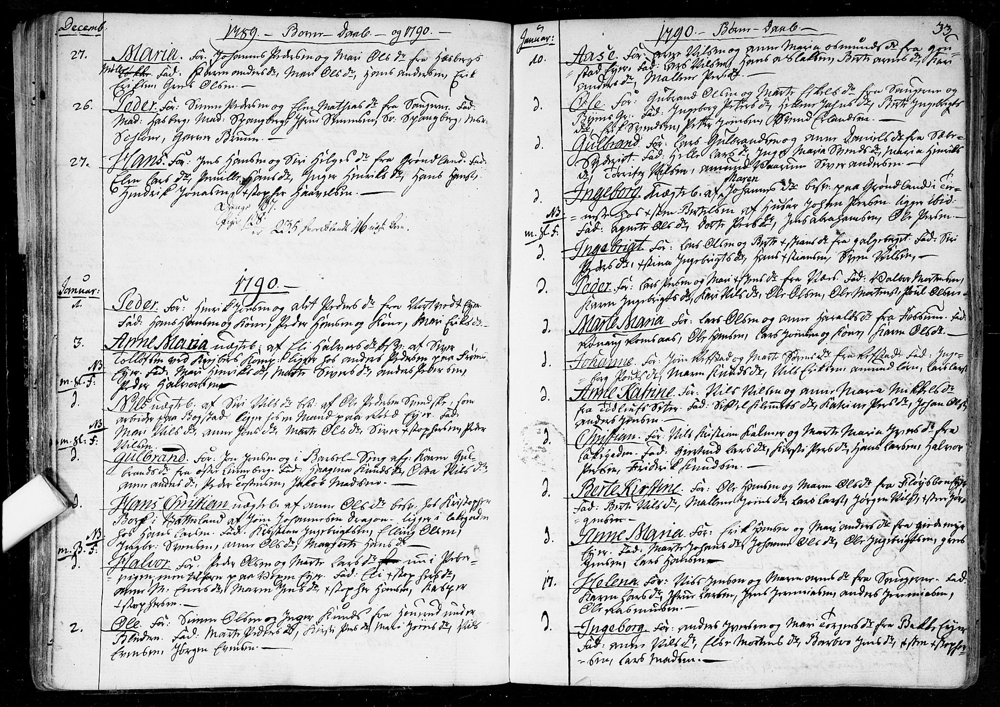 Aker prestekontor kirkebøker, SAO/A-10861/F/L0010: Parish register (official) no. 10, 1786-1809, p. 33