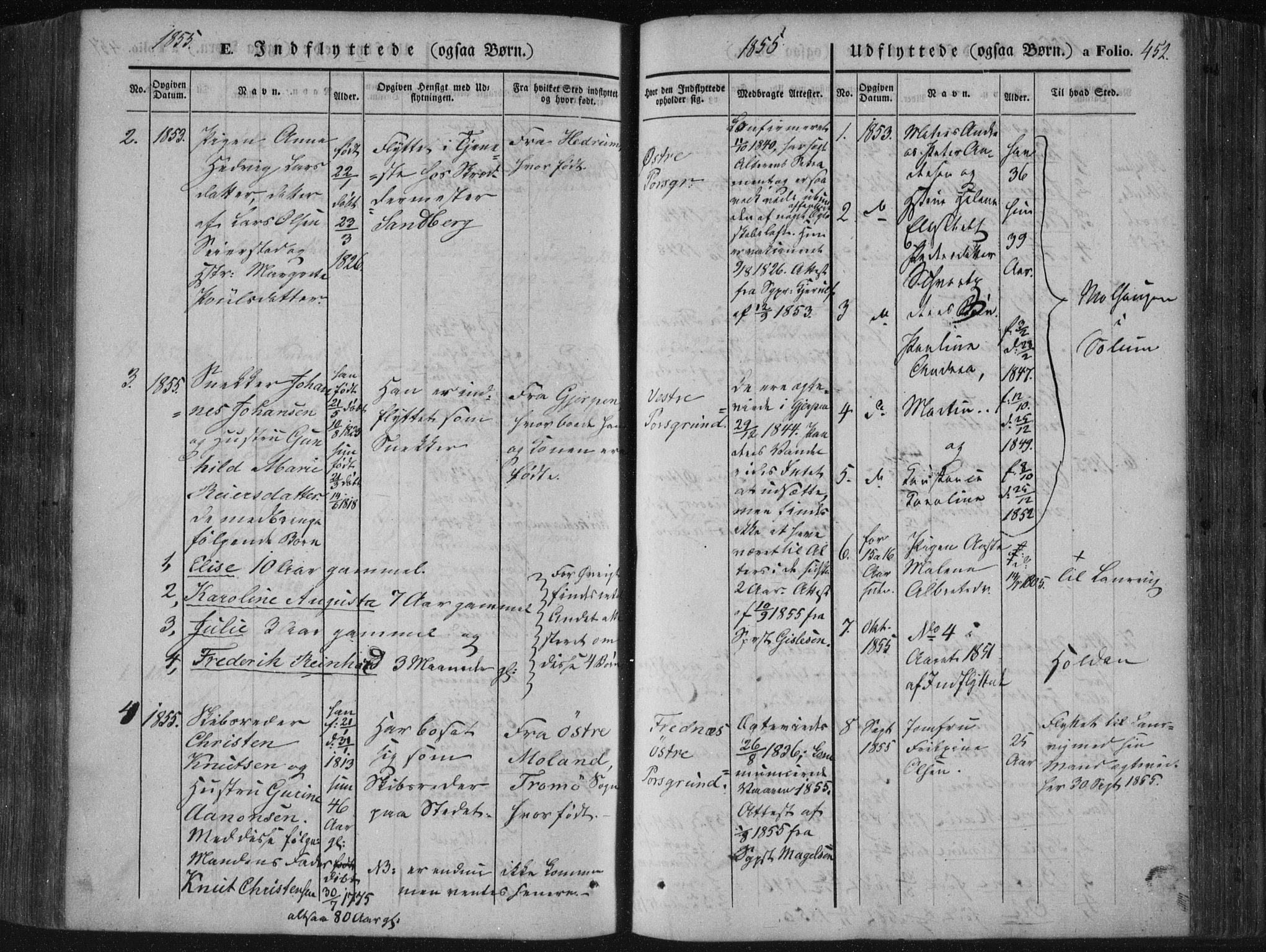 Porsgrunn kirkebøker , SAKO/A-104/F/Fa/L0006: Parish register (official) no. 6, 1841-1857, p. 452