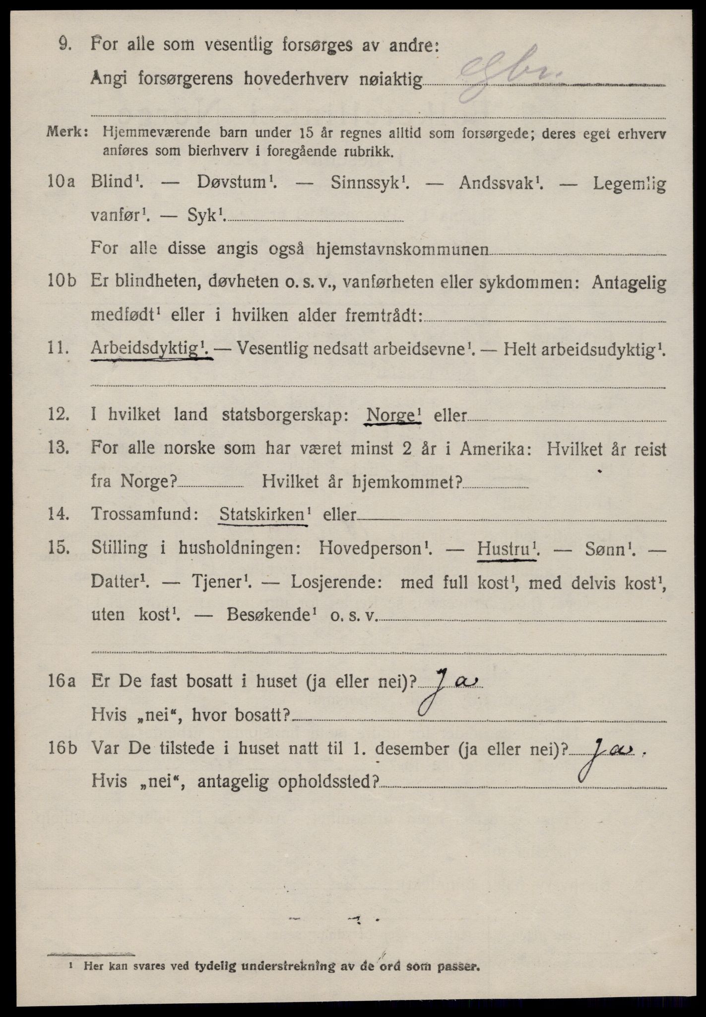 SAT, 1920 census for Hjørundfjord, 1920, p. 1156