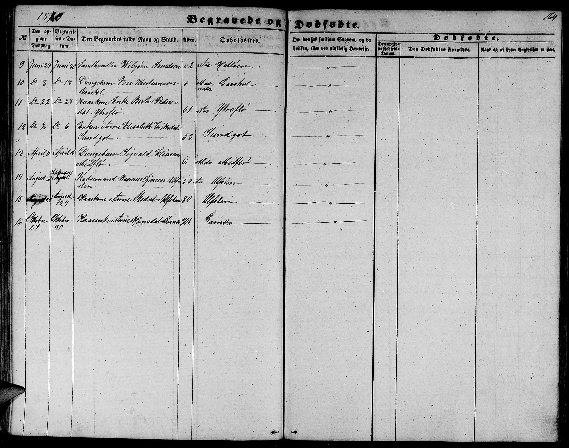 Ministerialprotokoller, klokkerbøker og fødselsregistre - Møre og Romsdal, SAT/A-1454/509/L0111: Parish register (copy) no. 509C01, 1854-1882, p. 164