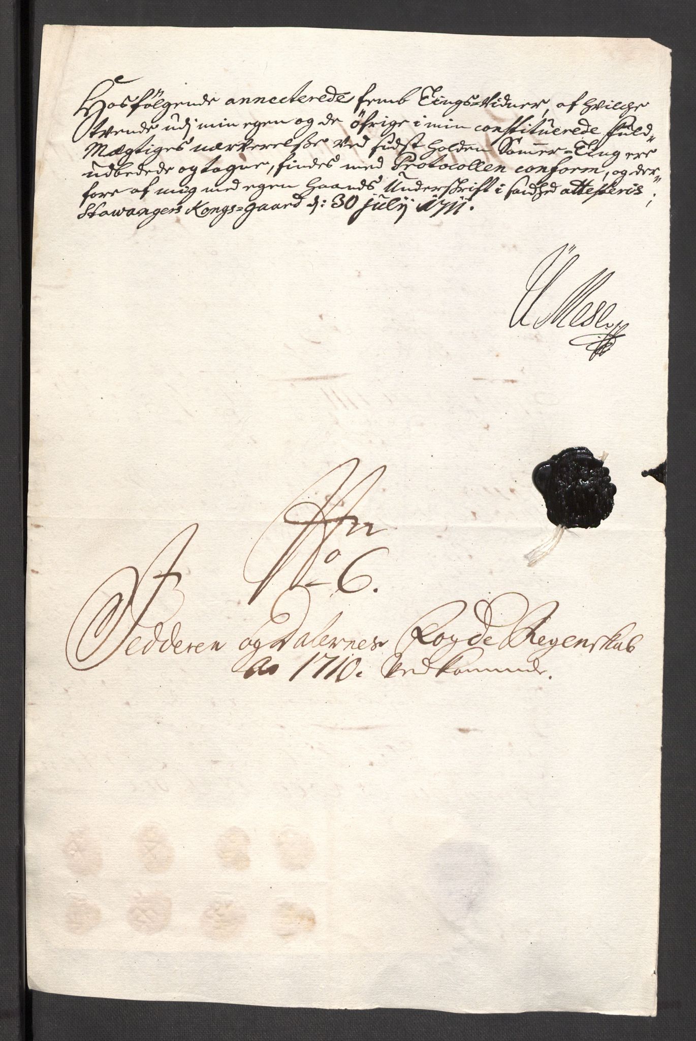 Rentekammeret inntil 1814, Reviderte regnskaper, Fogderegnskap, AV/RA-EA-4092/R46/L2734: Fogderegnskap Jæren og Dalane, 1709-1710, p. 144