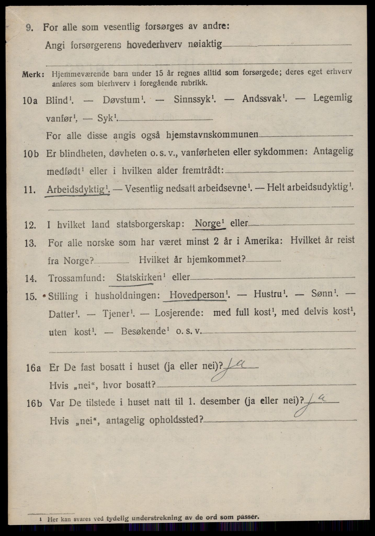 SAT, 1920 census for Stordal, 1920, p. 661