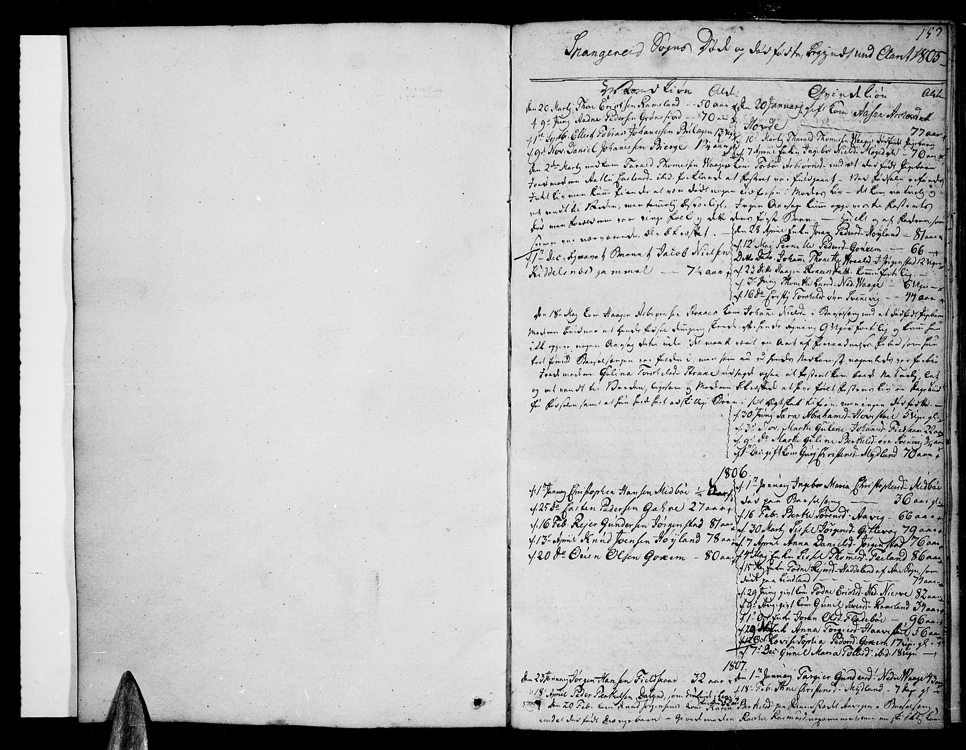 Sør-Audnedal sokneprestkontor, SAK/1111-0039/F/Fa/Fab/L0004: Parish register (official) no. A 4 /2, 1805-1815, p. 153