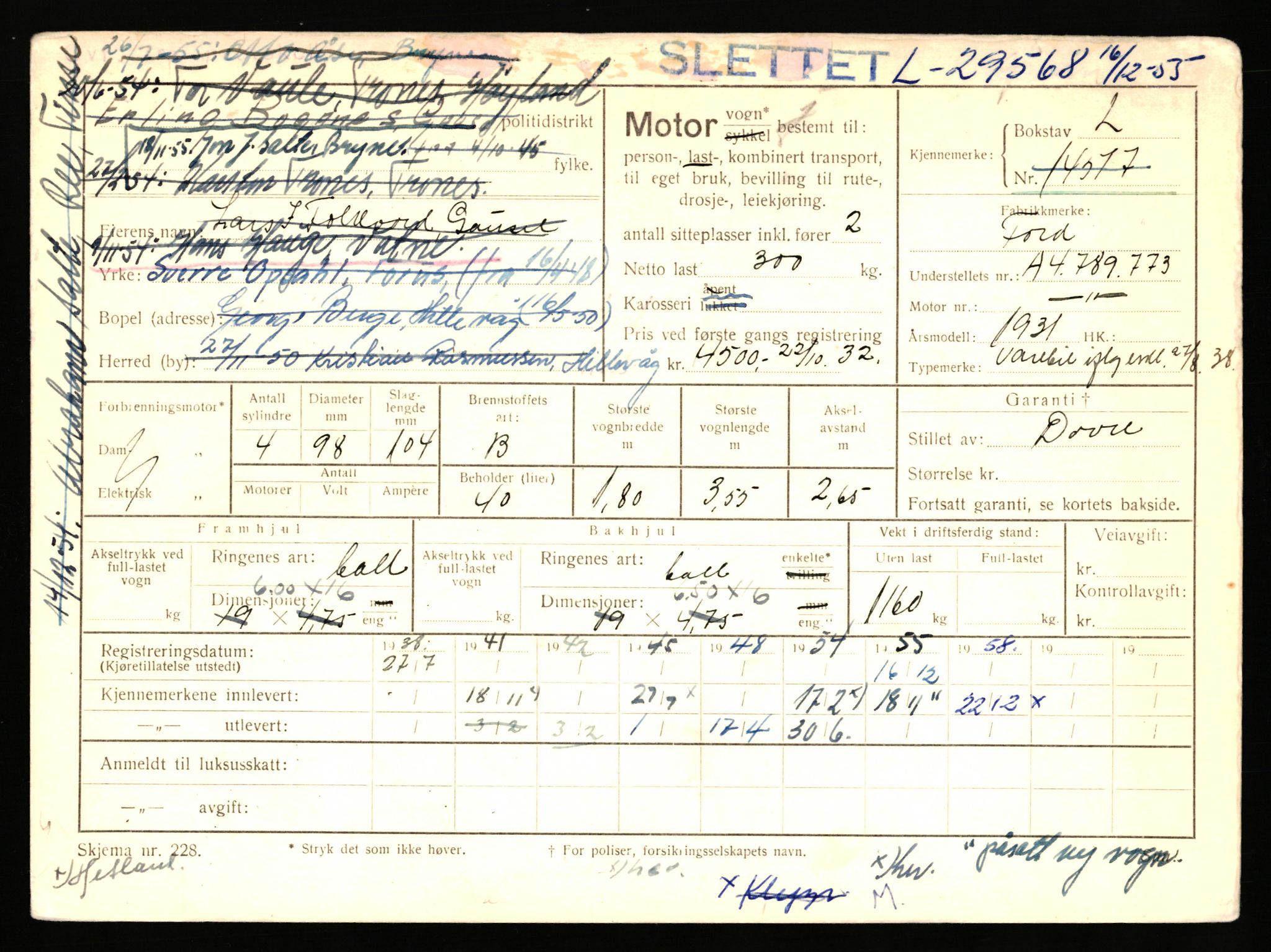 Stavanger trafikkstasjon, AV/SAST-A-101942/0/F/L0048: L-29100 - L-29899, 1930-1971, p. 1275