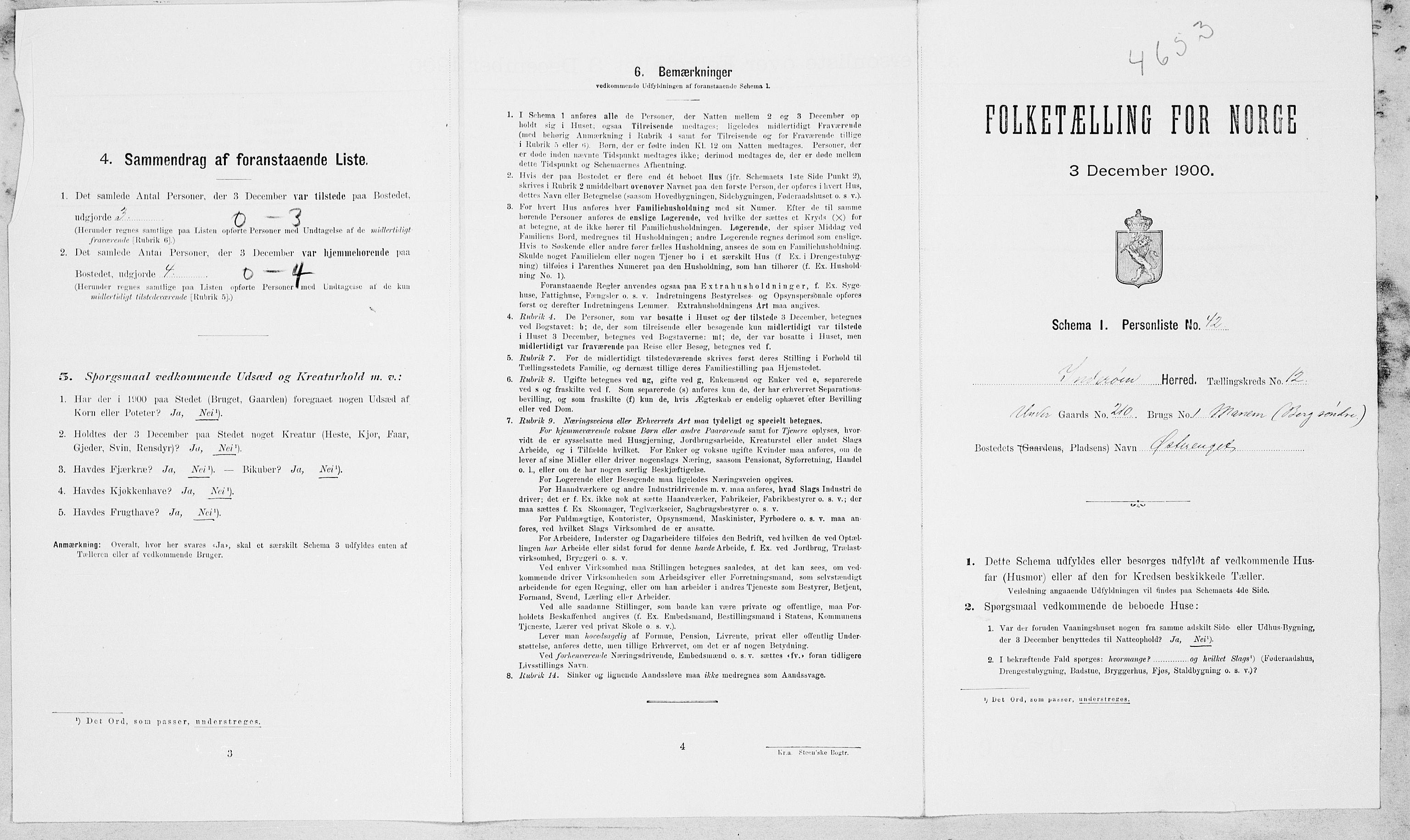 SAT, 1900 census for Inderøy, 1900, p. 1532