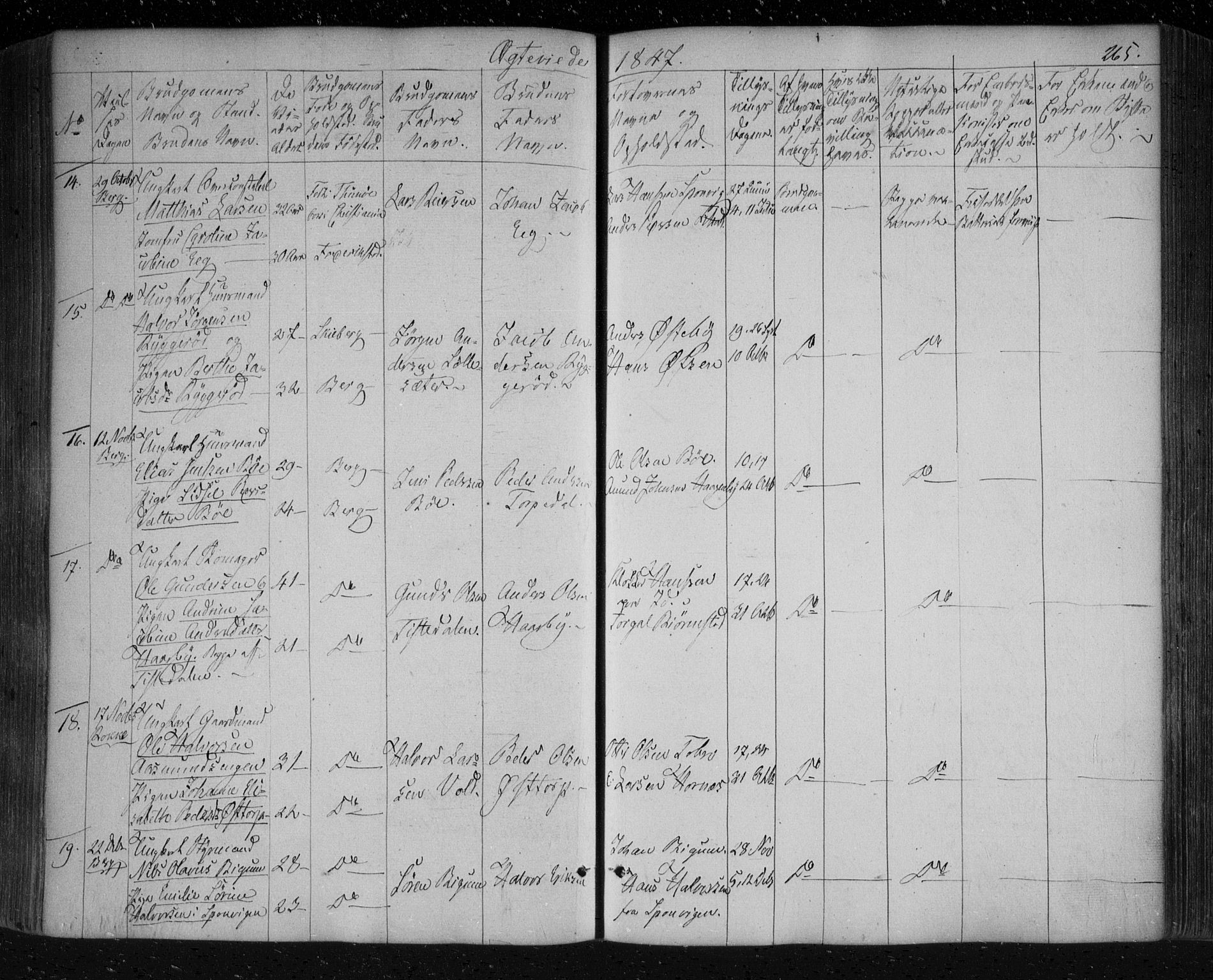 Berg prestekontor Kirkebøker, AV/SAO-A-10902/F/Fa/L0004: Parish register (official) no. I 4, 1843-1860, p. 265