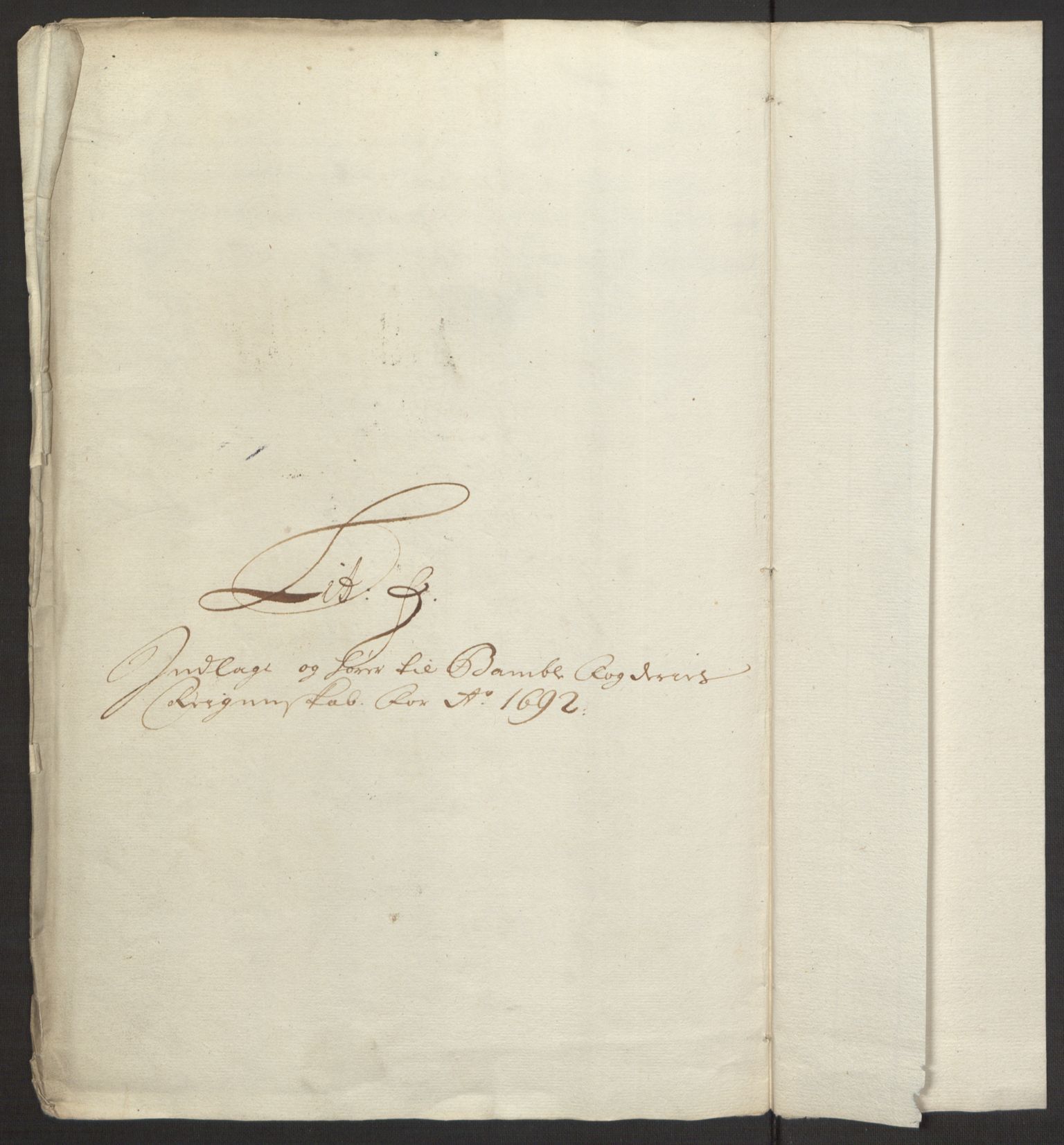 Rentekammeret inntil 1814, Reviderte regnskaper, Fogderegnskap, AV/RA-EA-4092/R34/L2052: Fogderegnskap Bamble, 1692-1693, p. 156