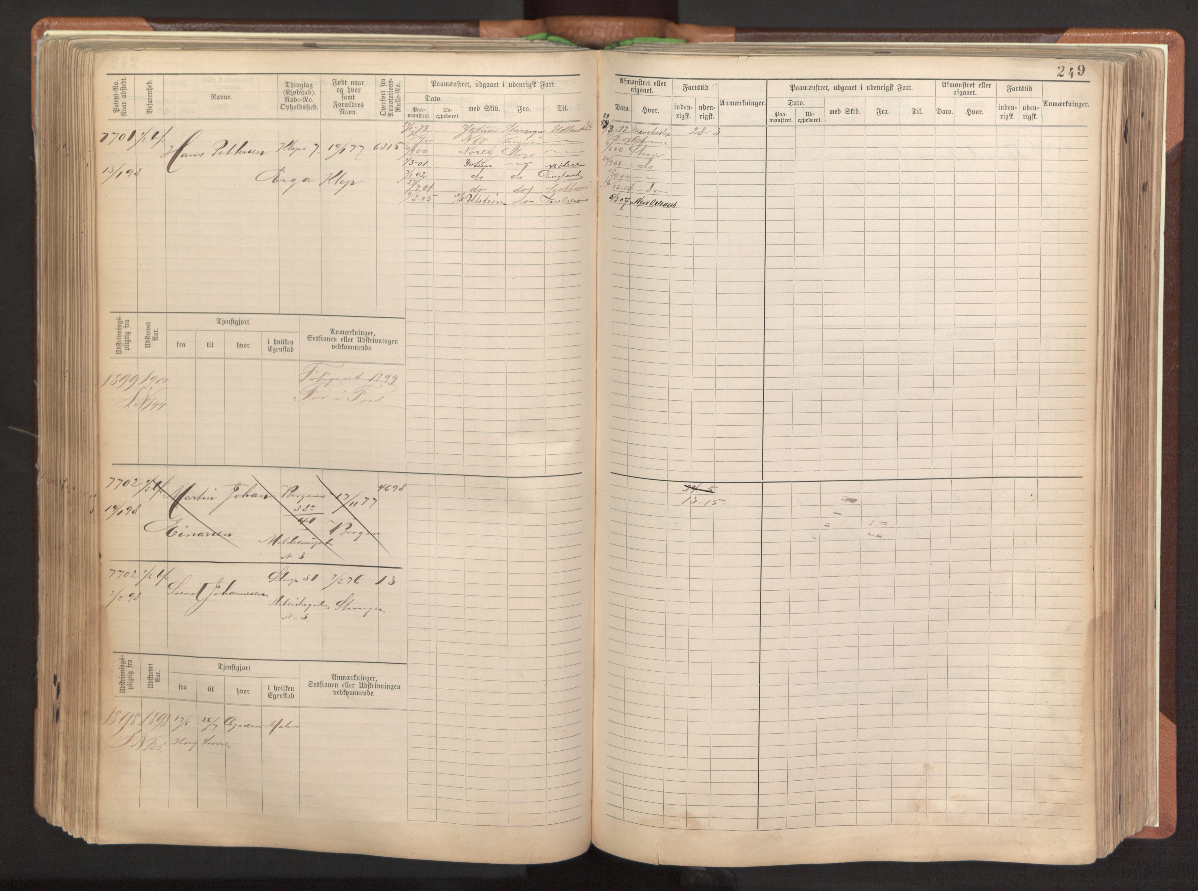 Stavanger sjømannskontor, AV/SAST-A-102006/F/Fb/Fbb/L0022: Sjøfartshovedrulle patnentnr. 7205-8160 (dublett), 1894, p. 253