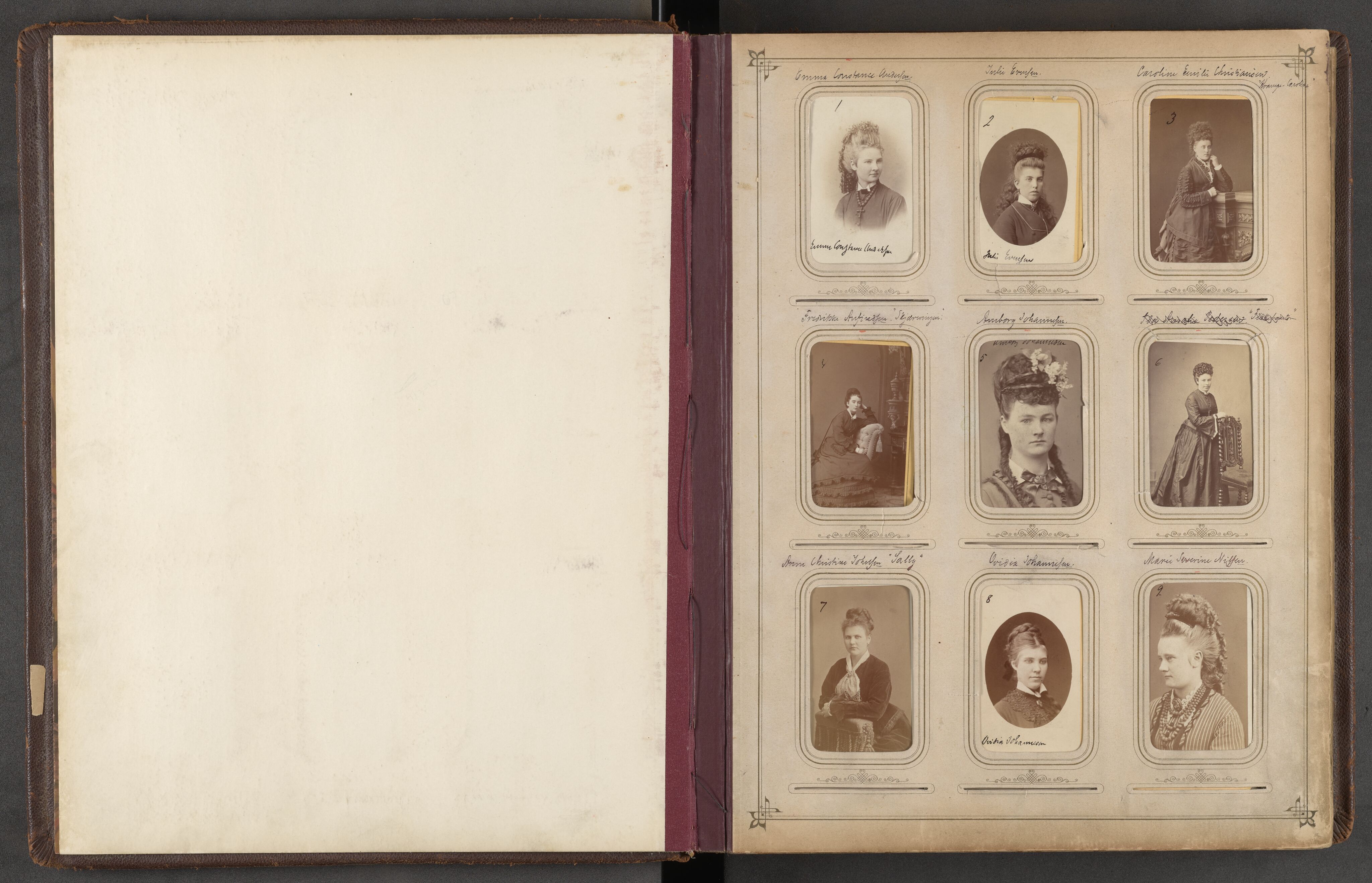 Oslo politikammer, Sedelighetsavdelingen, AV/SAO-A-11437/U/L0001: Fotografialbum, 1880-1900