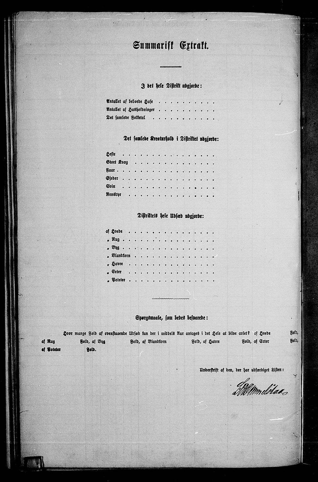 RA, 1865 census for Land, 1865, p. 109