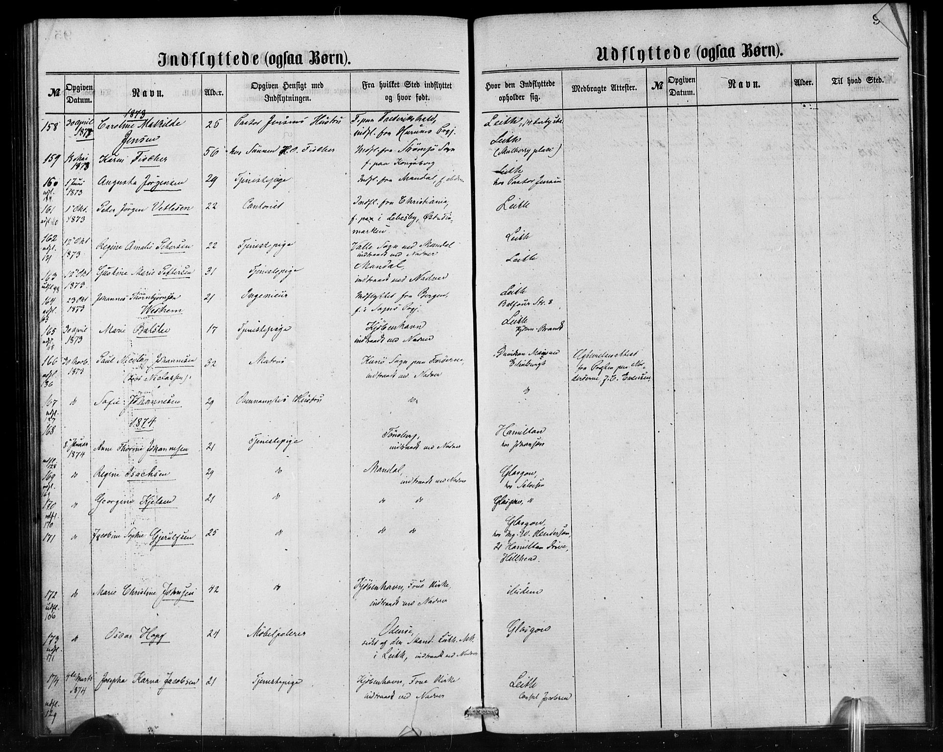Den norske sjømannsmisjon i utlandet/Skotske havner (Leith, Glasgow), SAB/SAB/PA-0100/H/Ha/Haa/L0001: Parish register (official) no. A 1, 1865-1880, p. 96