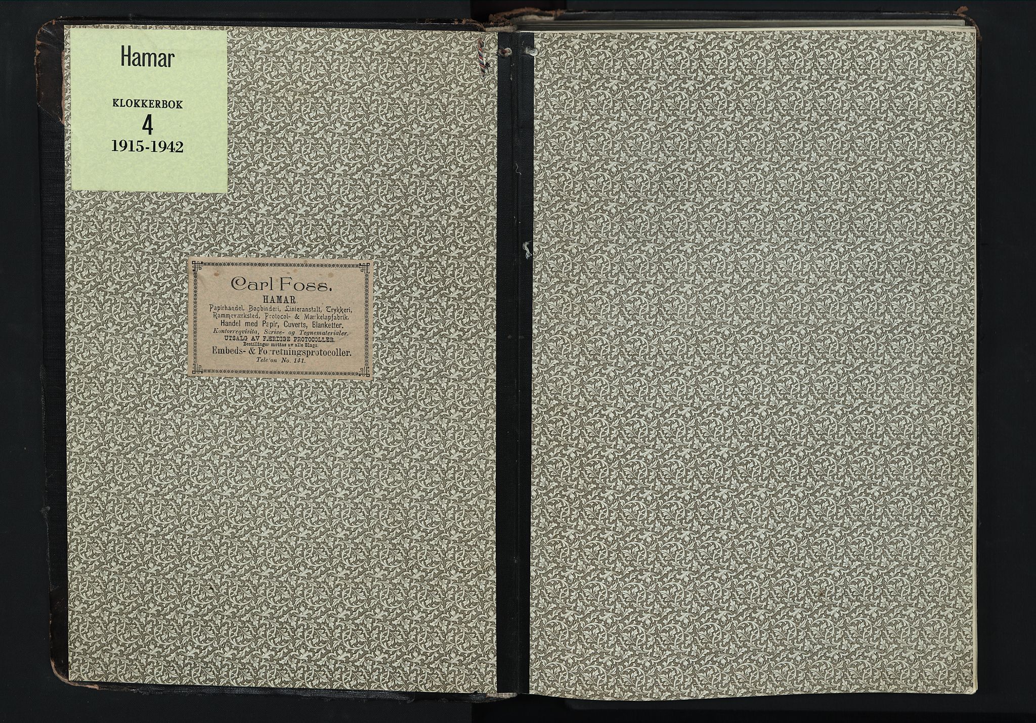 Hamar prestekontor, SAH/DOMPH-002/H/Ha/Hab/L0004: Parish register (copy) no. 4, 1915-1942