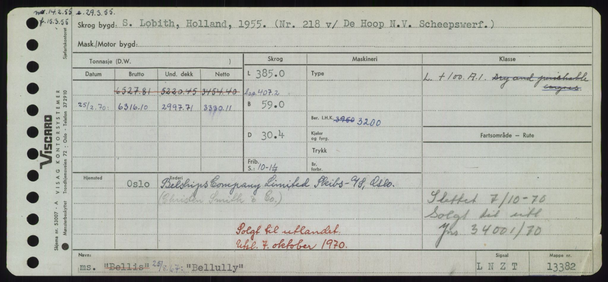 Sjøfartsdirektoratet med forløpere, Skipsmålingen, RA/S-1627/H/Hd/L0003: Fartøy, B-Bev, p. 543