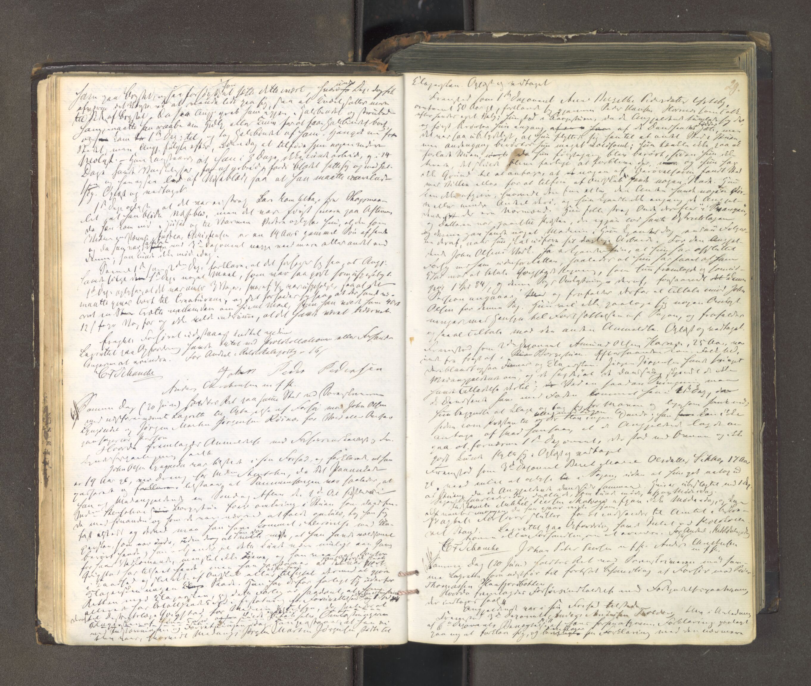 Tromsø sorenskriveri 1855-, AV/SATØ-S-0050/F/Fe/L0127: Ekstrarettsprotokoll med register, 1864-1870, p. 28b-29a