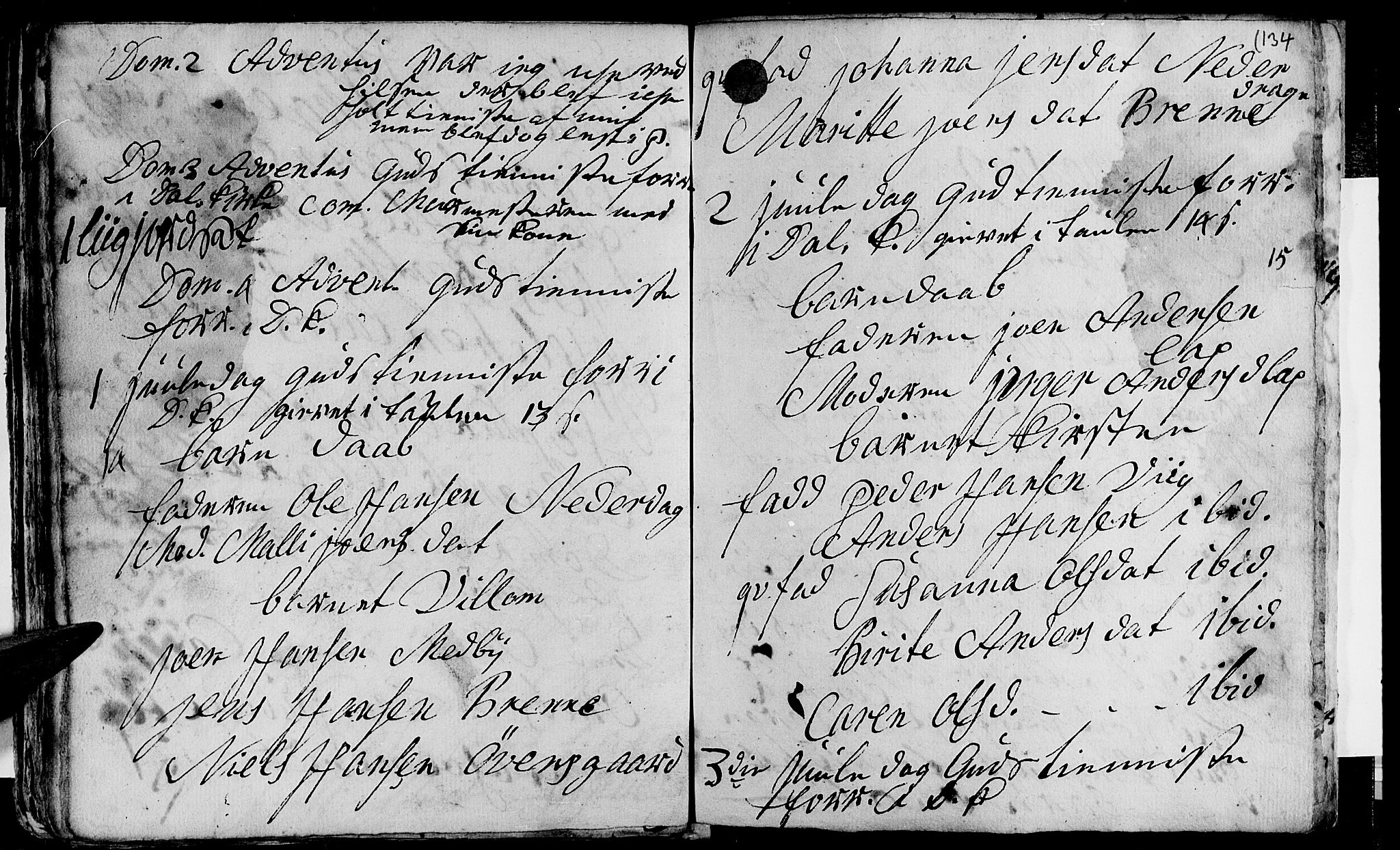 Ministerialprotokoller, klokkerbøker og fødselsregistre - Nordland, SAT/A-1459/847/L0662: Parish register (official) no. 847A02, 1735-1749, p. 134