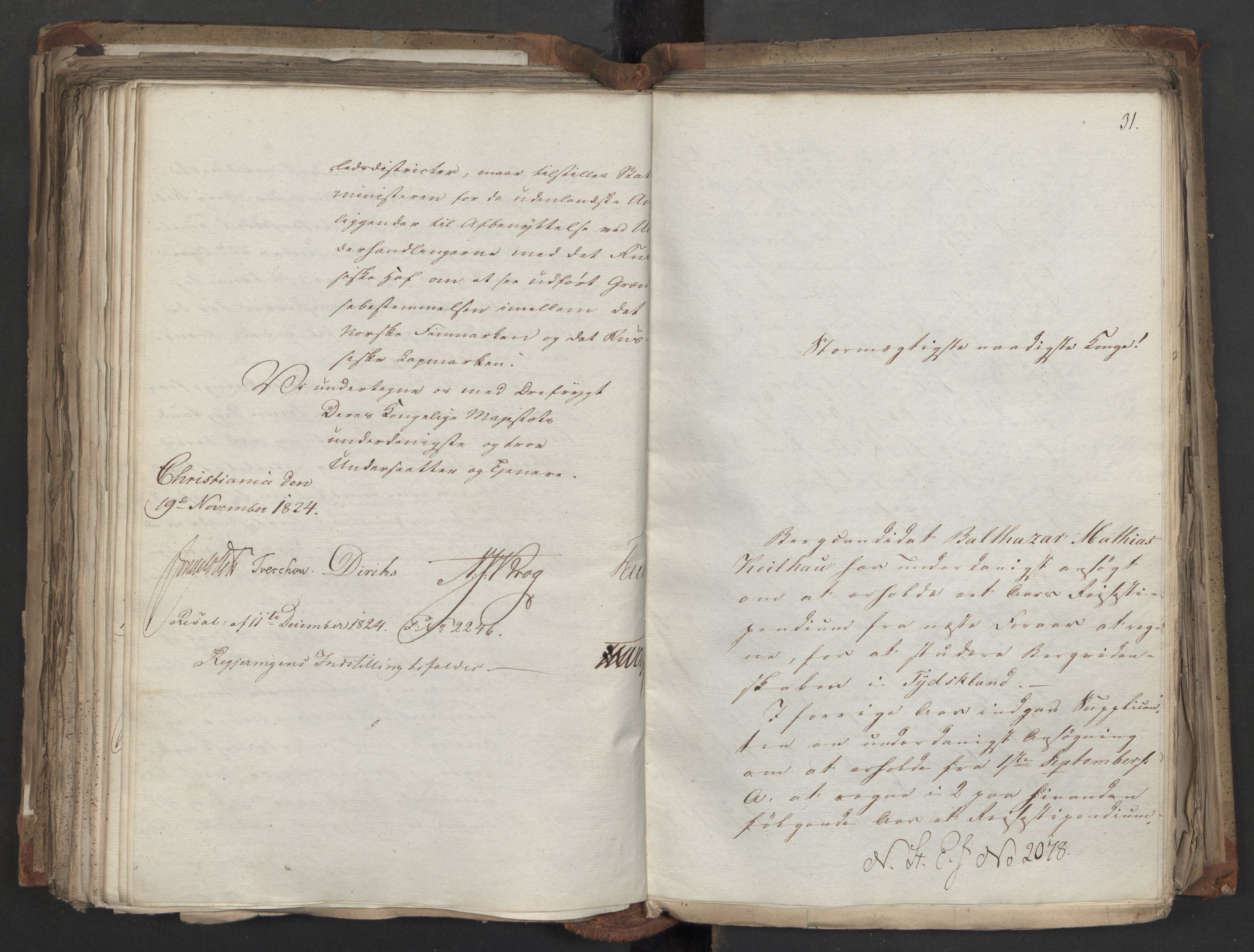 Statsrådsavdelingen i Stockholm, AV/RA-S-1003/D/Da/L0040: Regjeringsinnstillinger nr. 1947-2203, 1824, p. 410