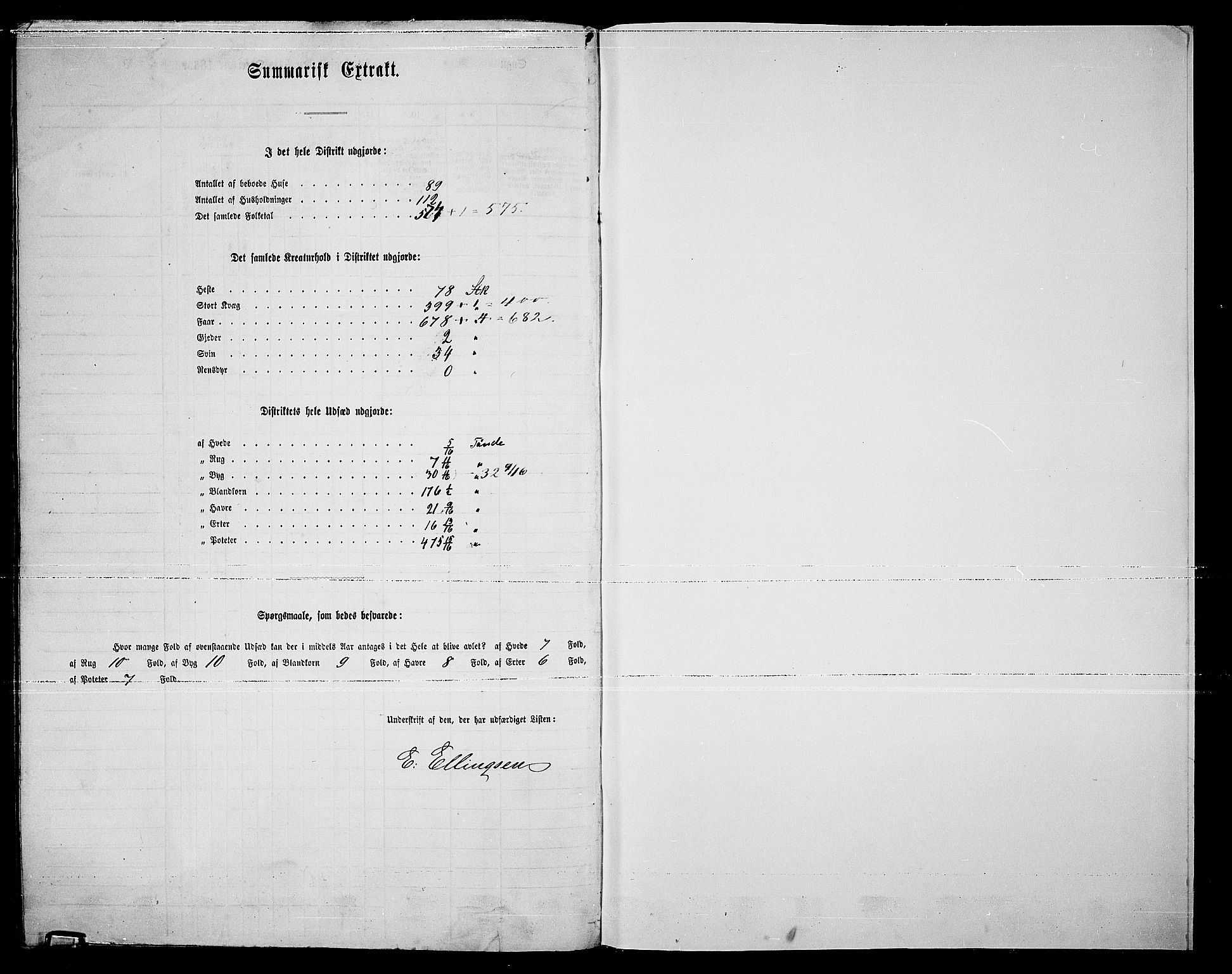 RA, 1865 census for Hurdal, 1865, p. 166