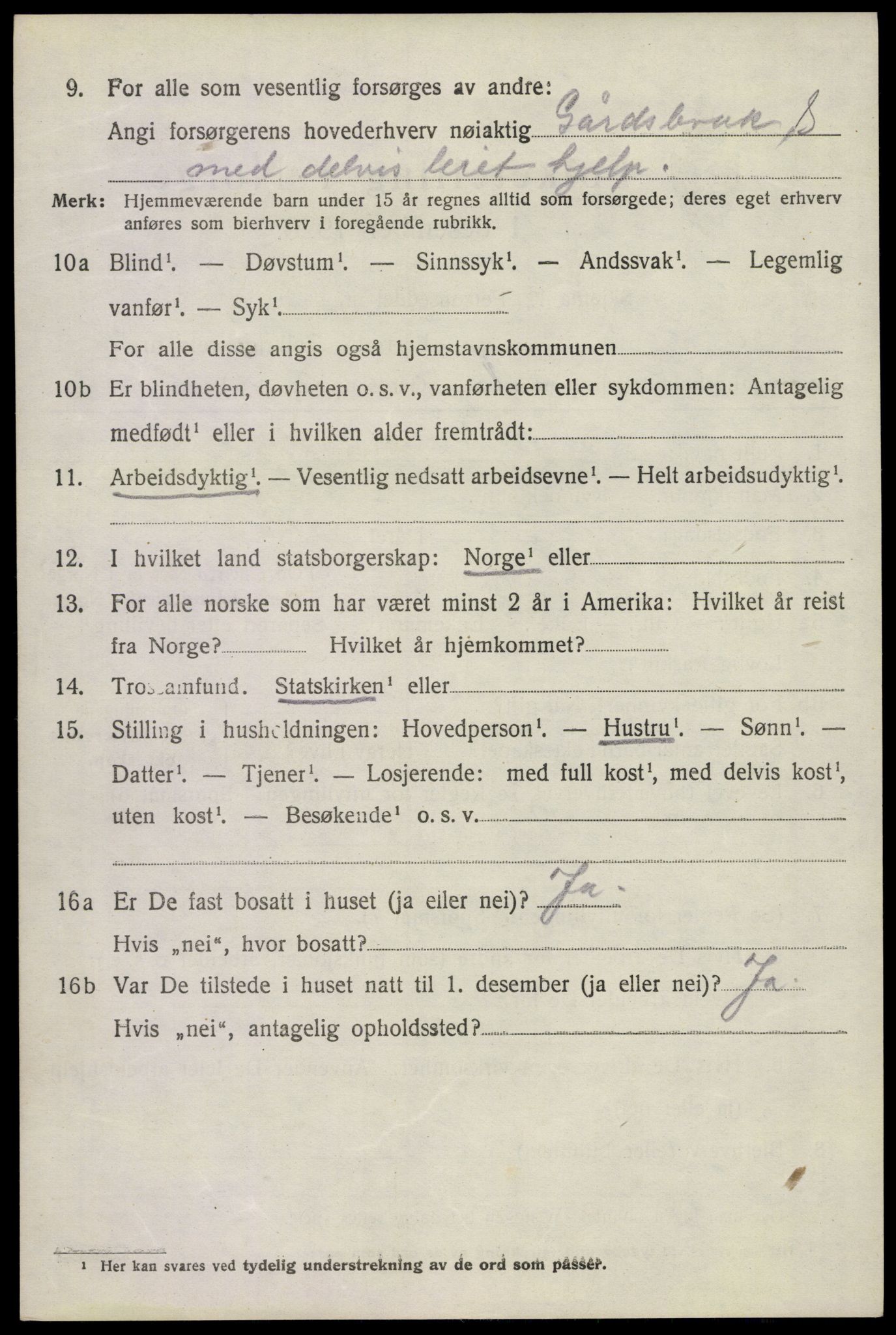 SAKO, 1920 census for Sem, 1920, p. 7206