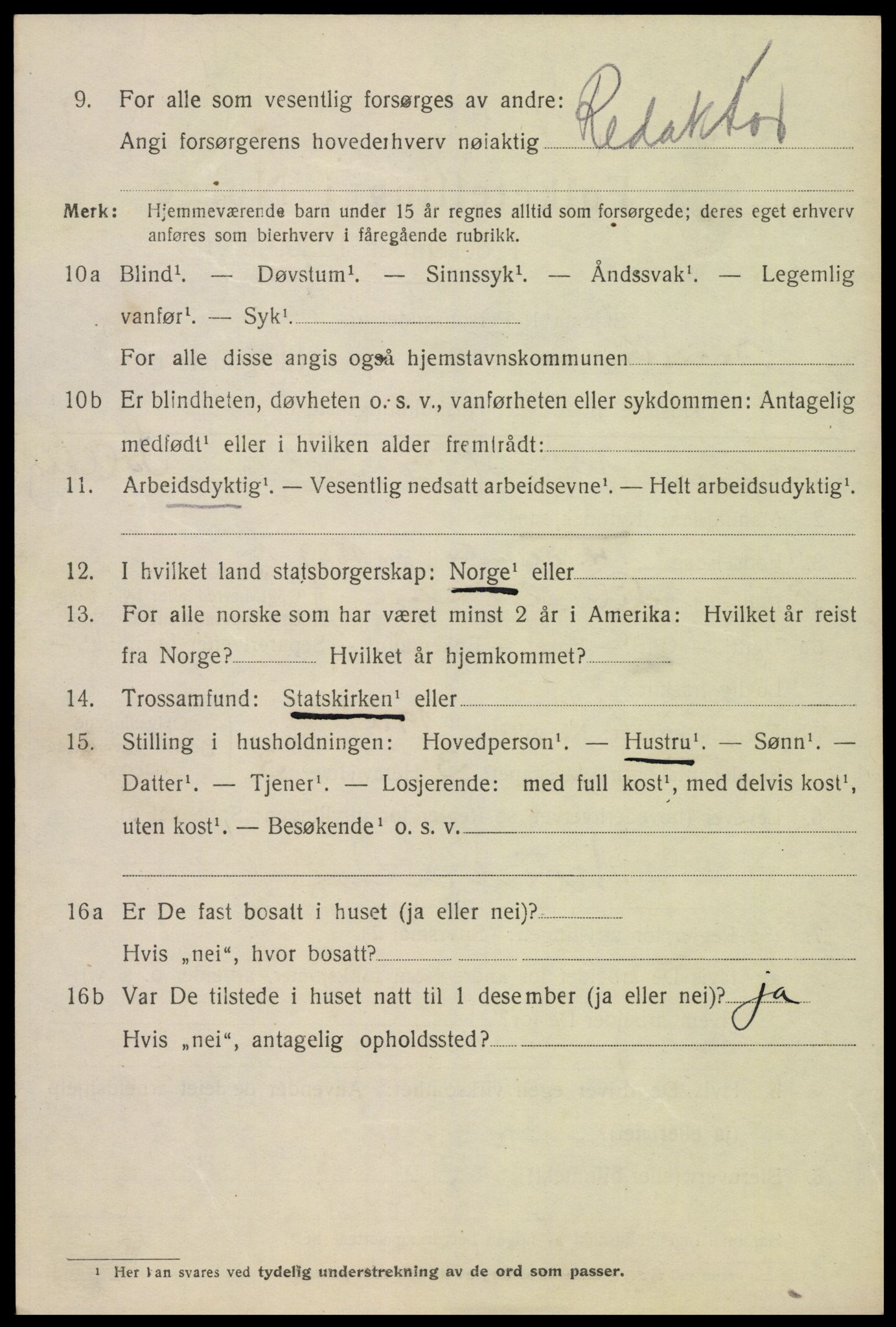 SAK, 1920 census for Kristiansand, 1920, p. 14356