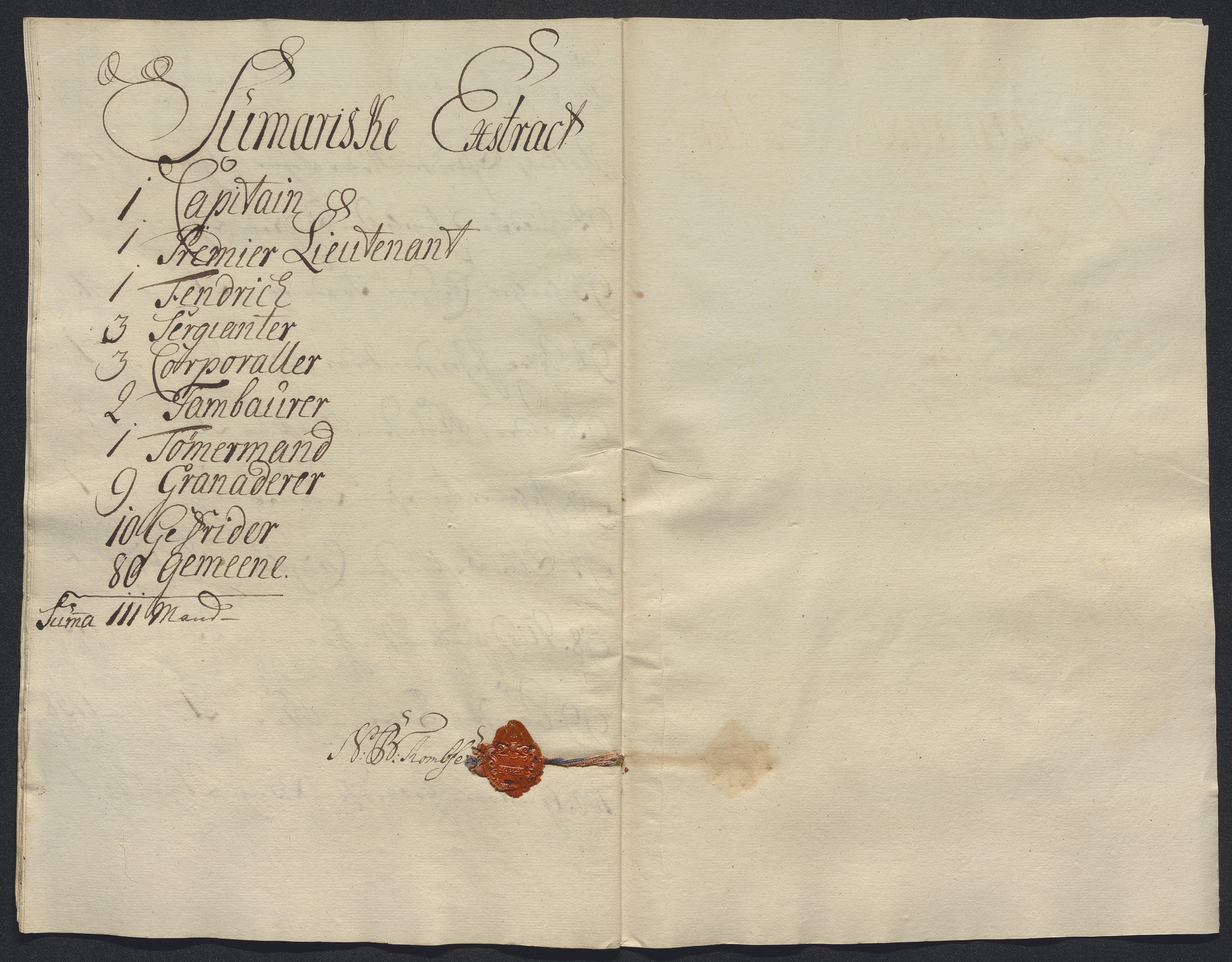 Kommanderende general (KG I) med Det norske krigsdirektorium, AV/RA-EA-5419/E/Ec/L0021: Ruller over nedkommanderte mannskap, 1758-1762, p. 317