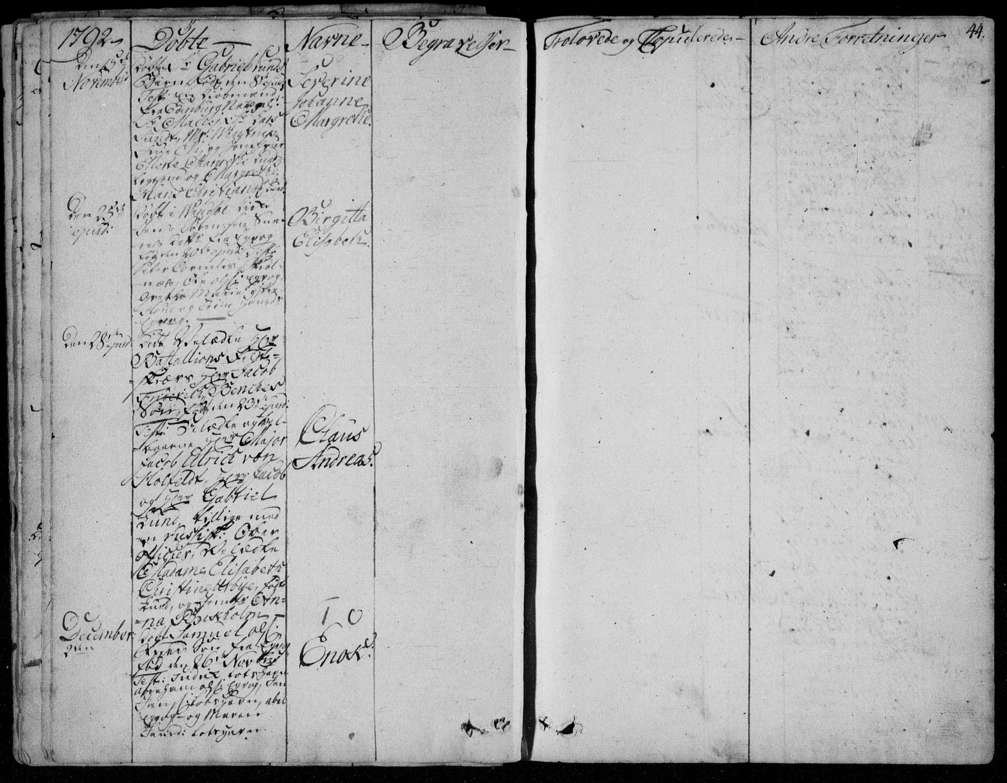 Farsund sokneprestkontor, AV/SAK-1111-0009/F/Fa/L0001: Parish register (official) no. A 1, 1784-1815, p. 44