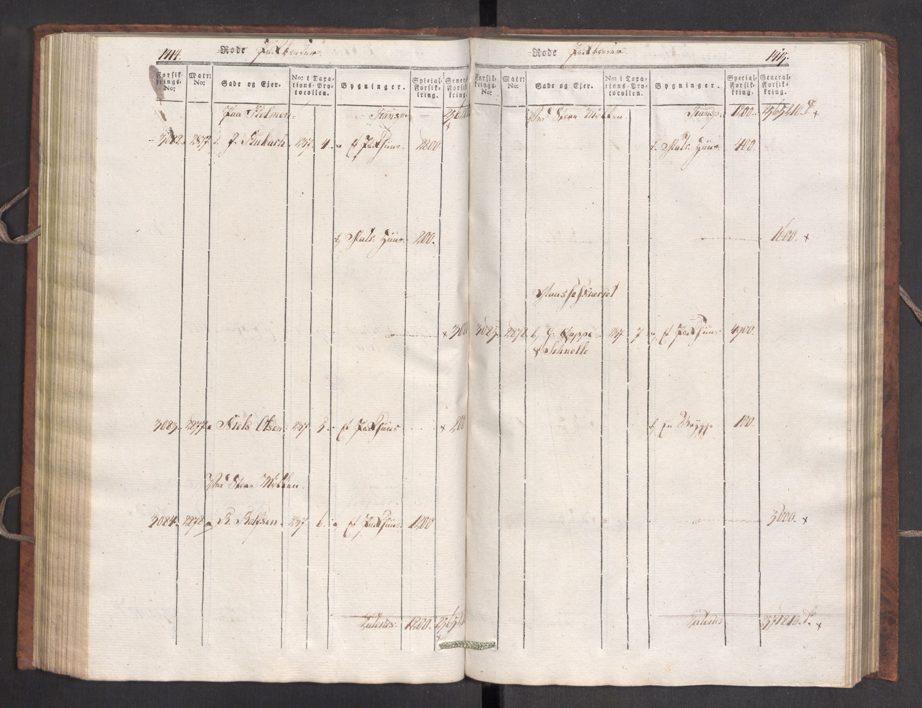 Kommersekollegiet, Brannforsikringskontoret 1767-1814, AV/RA-EA-5458/F/Fa/L0007/0003: Bergen / Branntakstprotokoll, 1807-1817, p. 1414-1415