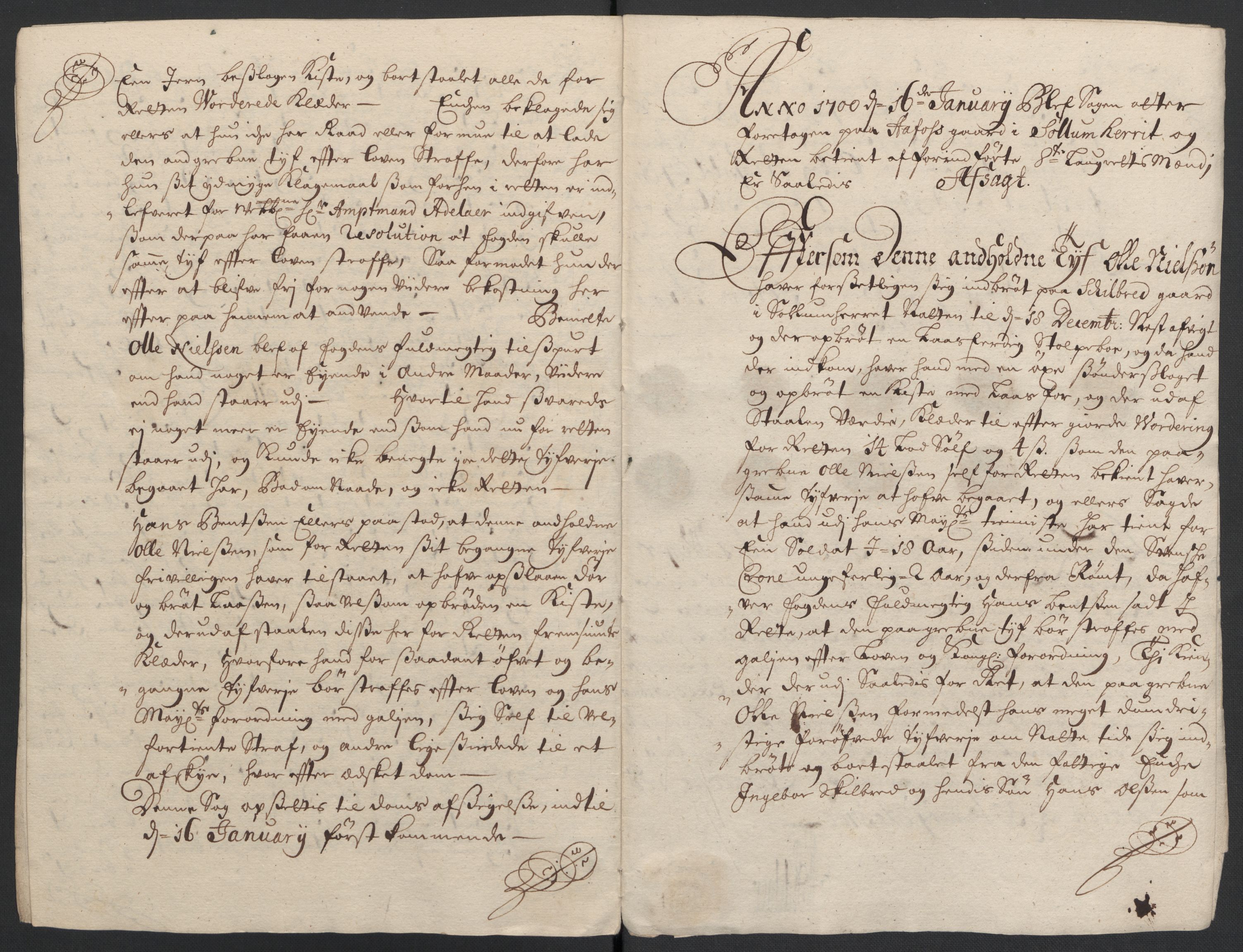 Rentekammeret inntil 1814, Reviderte regnskaper, Fogderegnskap, AV/RA-EA-4092/R36/L2103: Fogderegnskap Øvre og Nedre Telemark og Bamble, 1700, p. 66