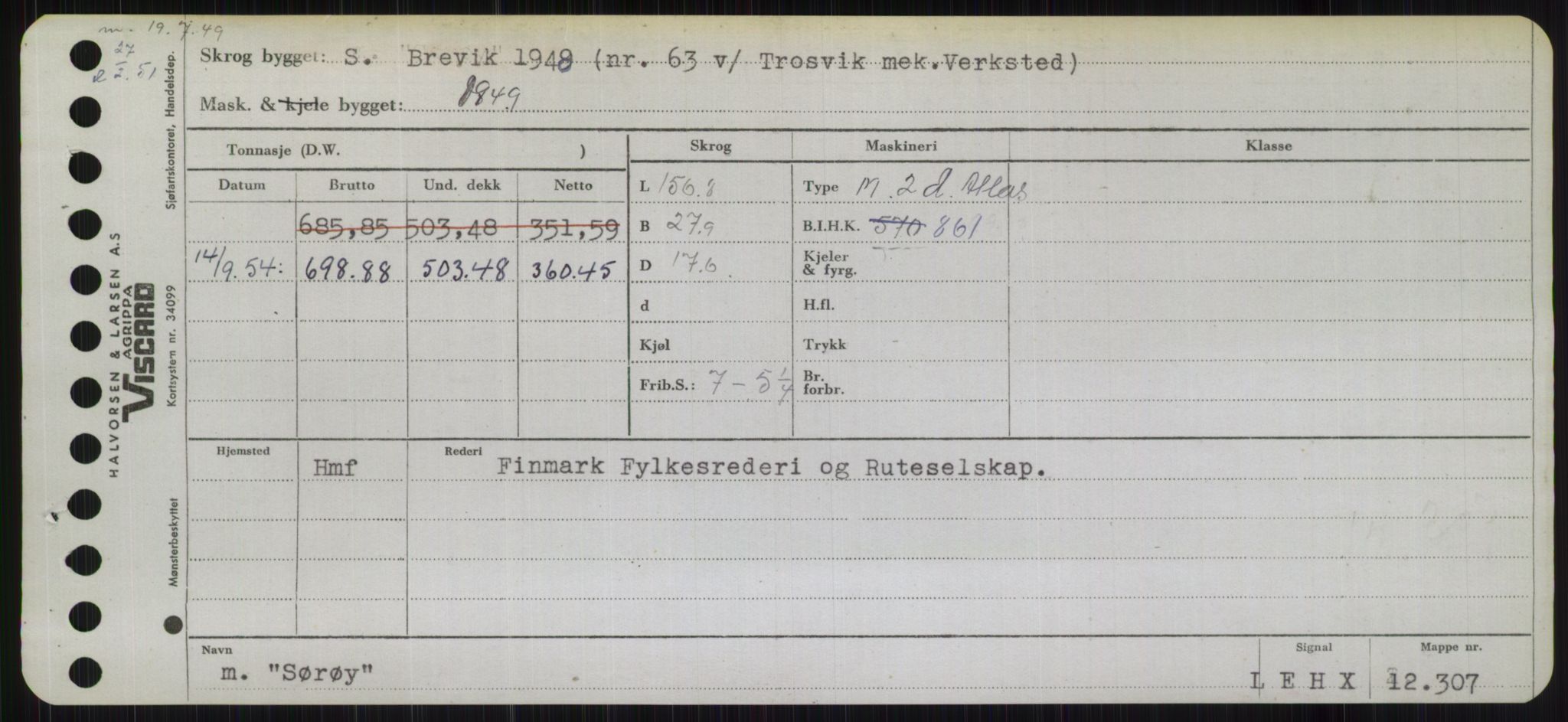 Sjøfartsdirektoratet med forløpere, Skipsmålingen, RA/S-1627/H/Hb/L0004: Fartøy, O-S, p. 545