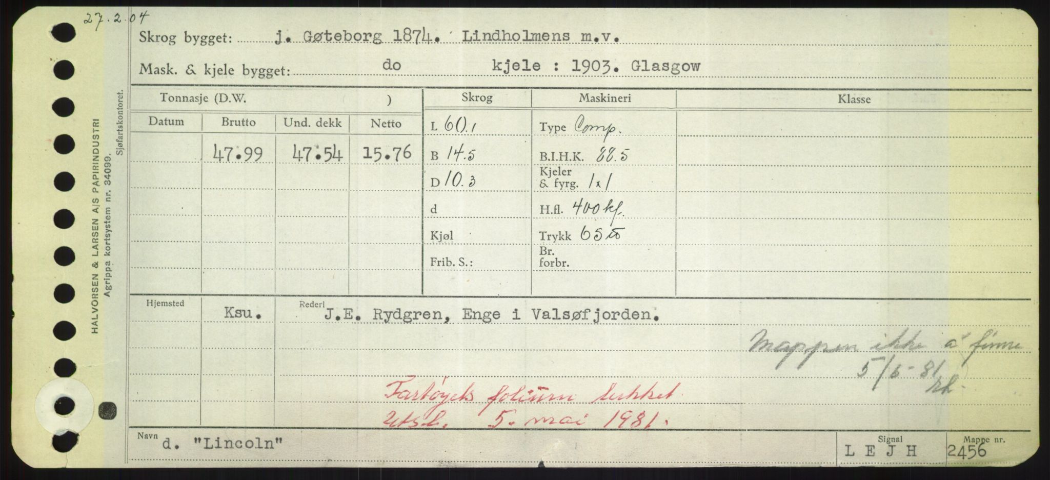 Sjøfartsdirektoratet med forløpere, Skipsmålingen, AV/RA-S-1627/H/Hd/L0023: Fartøy, Lia-Løv, p. 101