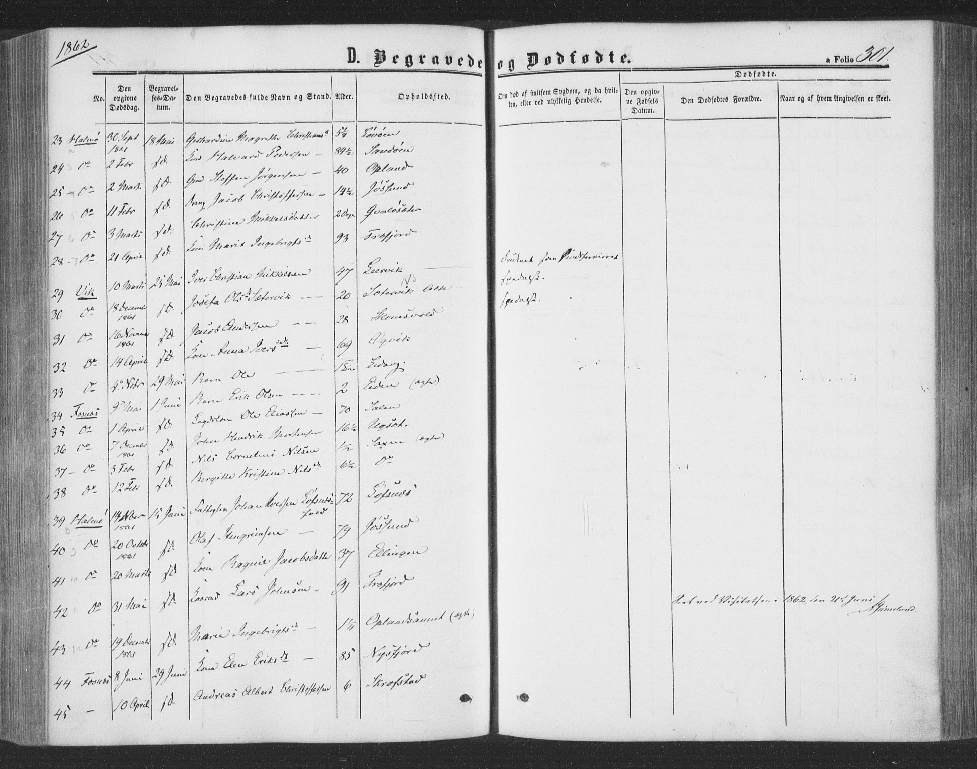 Ministerialprotokoller, klokkerbøker og fødselsregistre - Nord-Trøndelag, SAT/A-1458/773/L0615: Parish register (official) no. 773A06, 1857-1870, p. 301