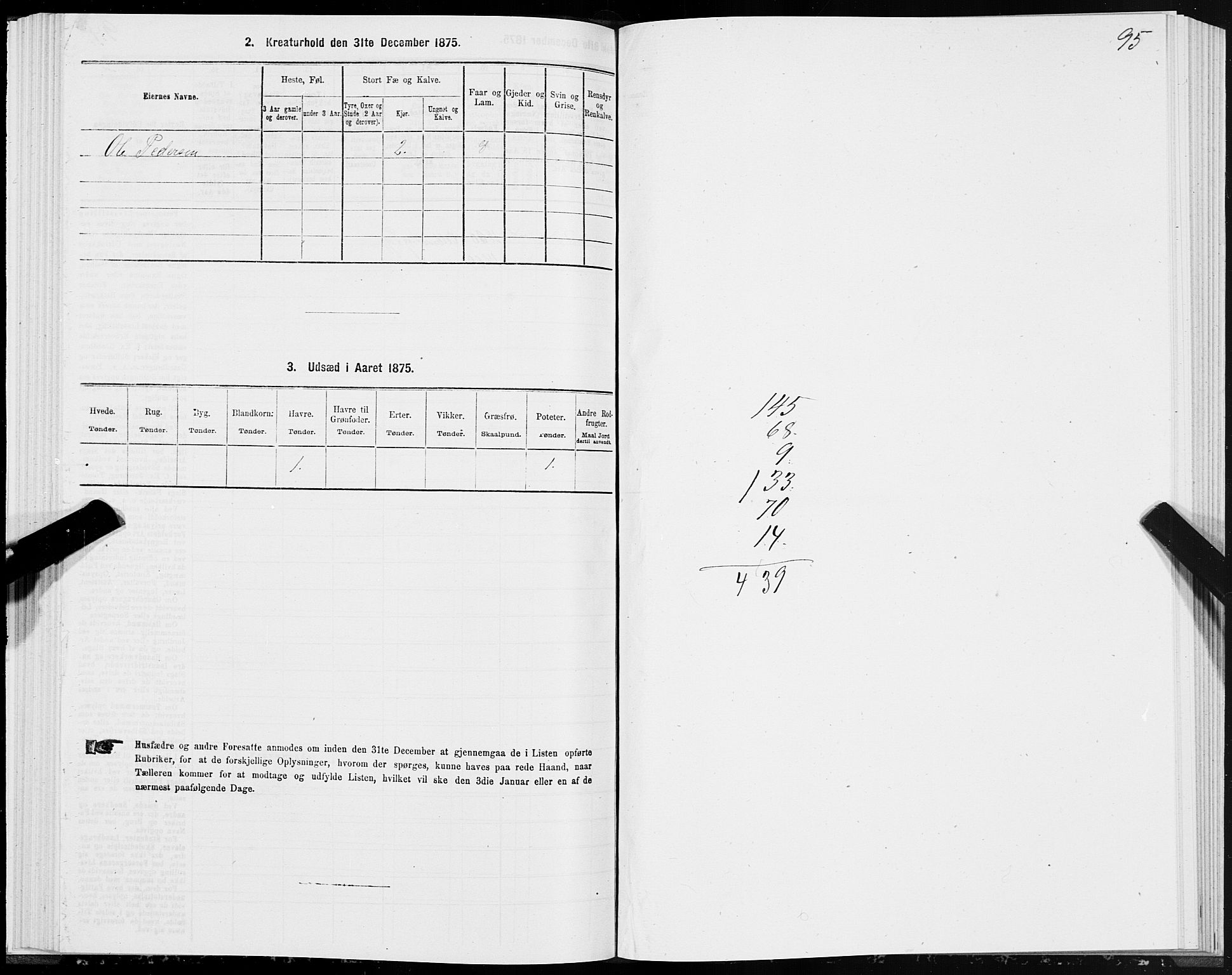 SAT, 1875 census for 1519P Volda, 1875, p. 7095