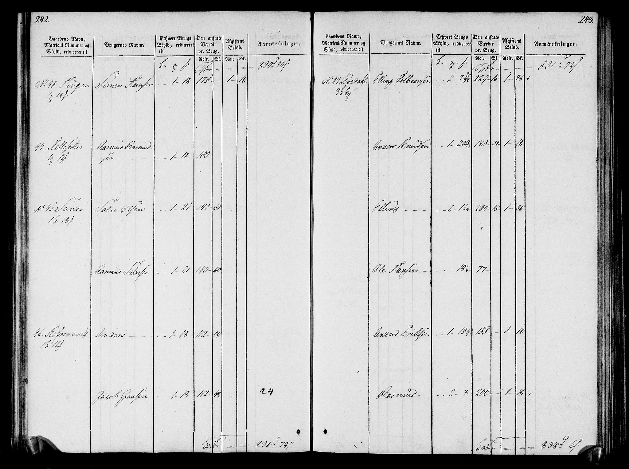 Rentekammeret inntil 1814, Realistisk ordnet avdeling, RA/EA-4070/N/Ne/Nea/L0121: Sunn- og Nordfjord fogderi. Oppebørselsregister, 1803-1804, p. 125