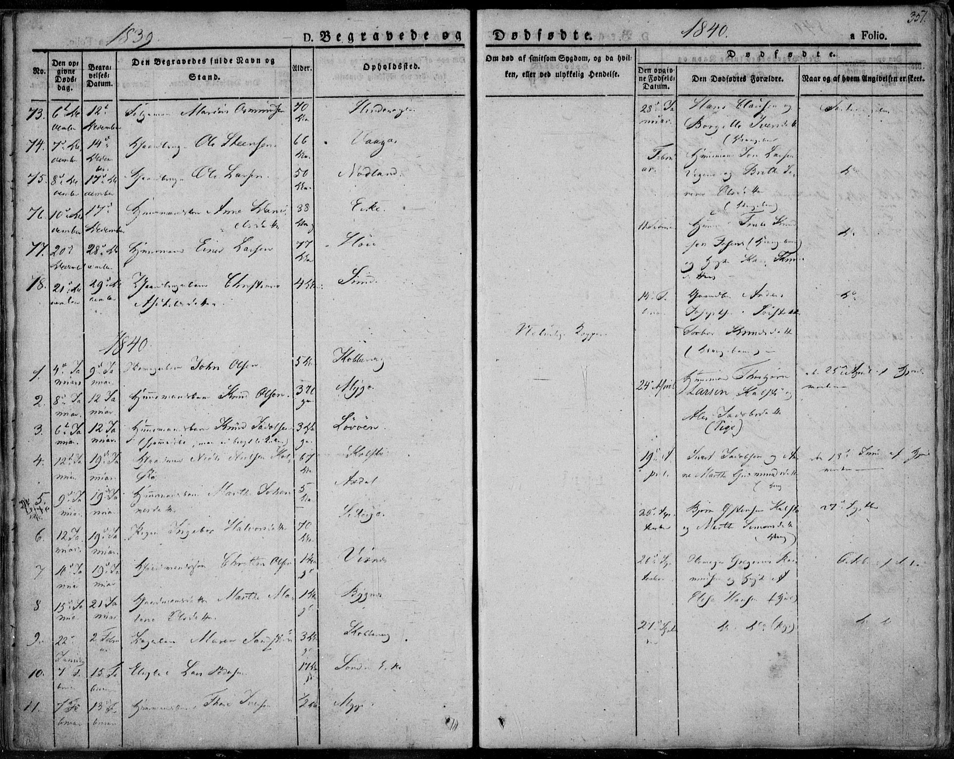 Avaldsnes sokneprestkontor, AV/SAST-A -101851/H/Ha/Haa/L0005: Parish register (official) no. A 5.2, 1825-1841, p. 351