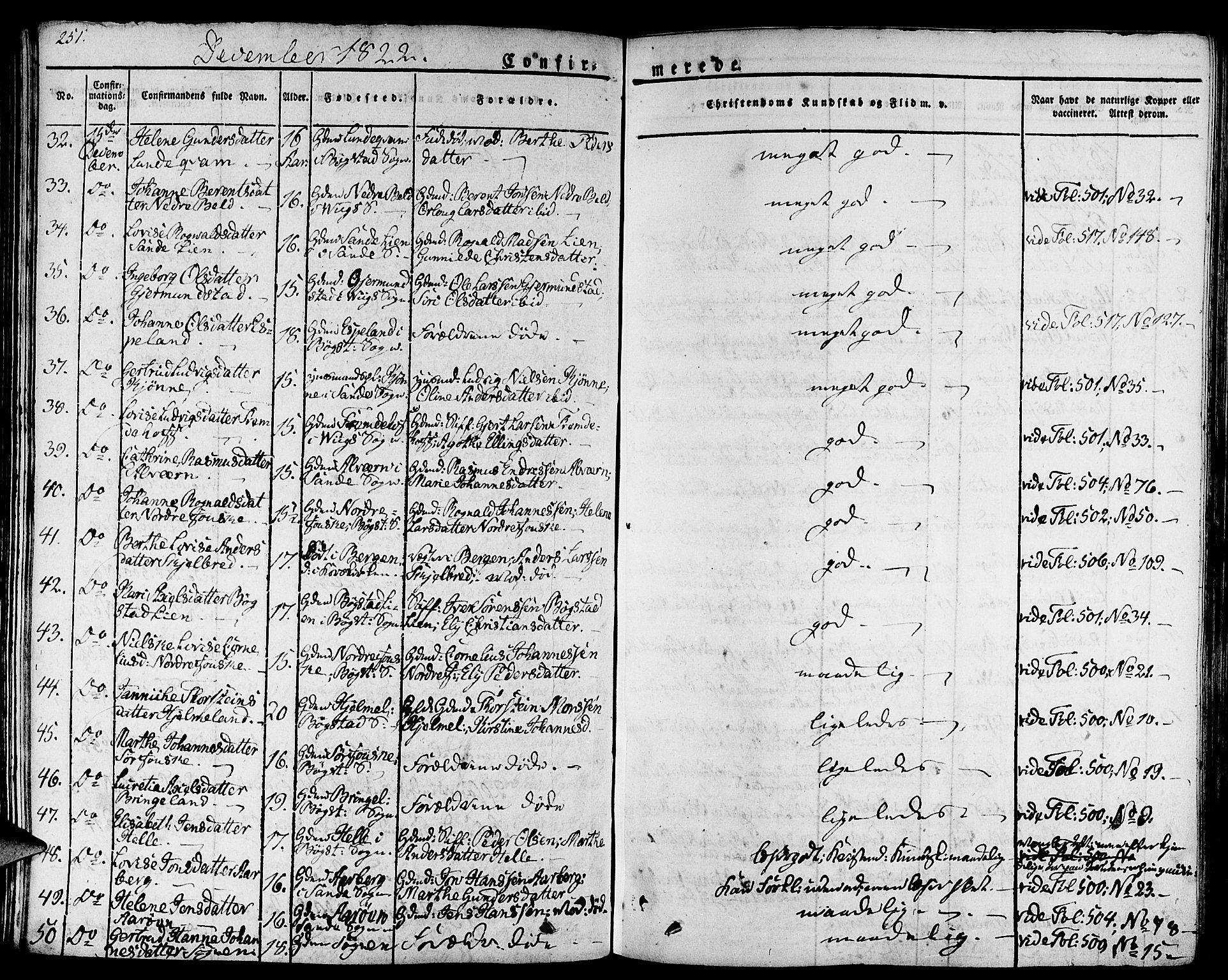 Gaular sokneprestembete, AV/SAB-A-80001/H/Haa: Parish register (official) no. A 3, 1821-1840, p. 251